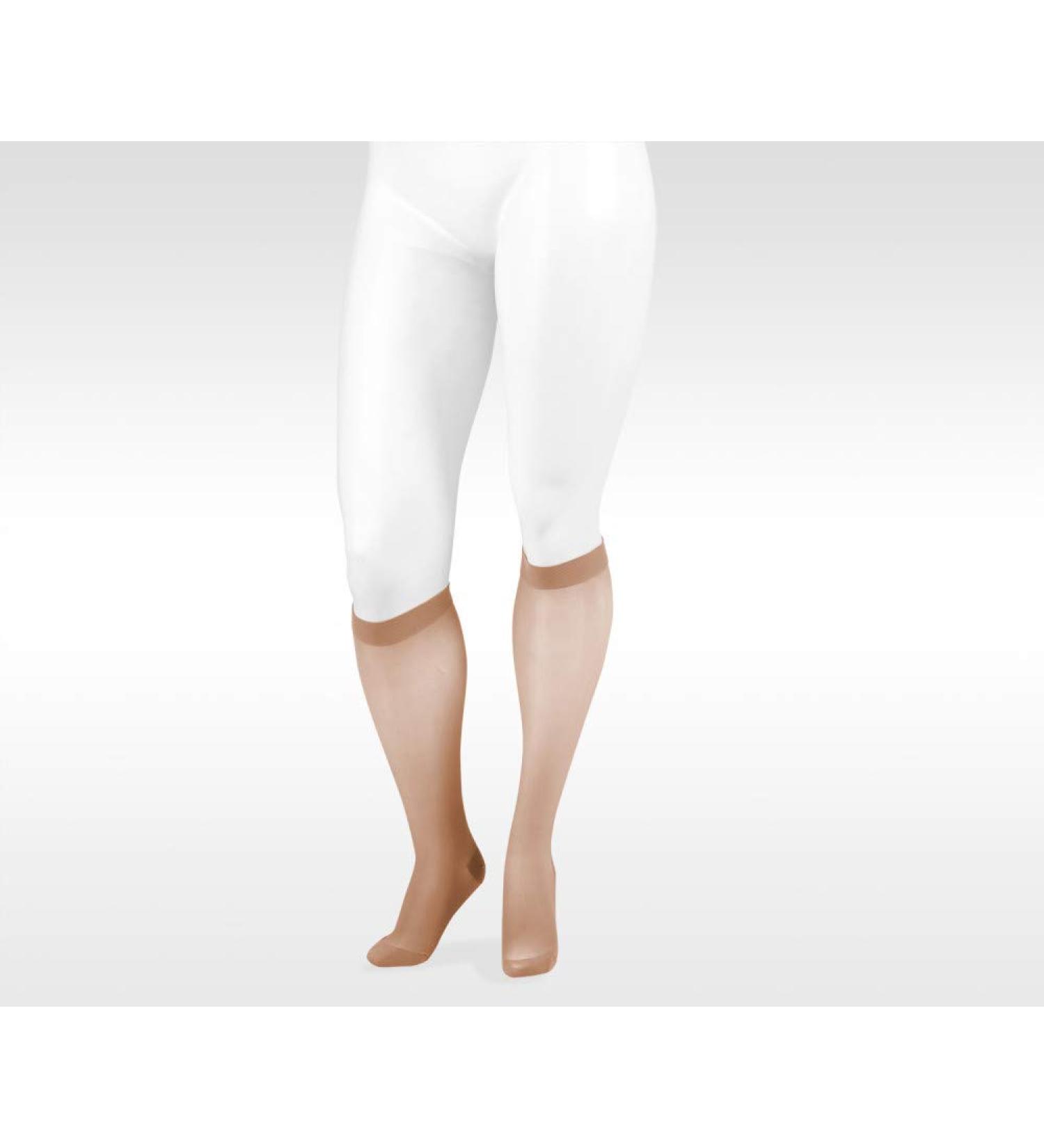 Juzo Naturally Sheer 2101AD Knee High Compression Socks 20-30mmHg - Closed Toe 2 Beige - International Shipping Available - Buy Online on GoSupps.com