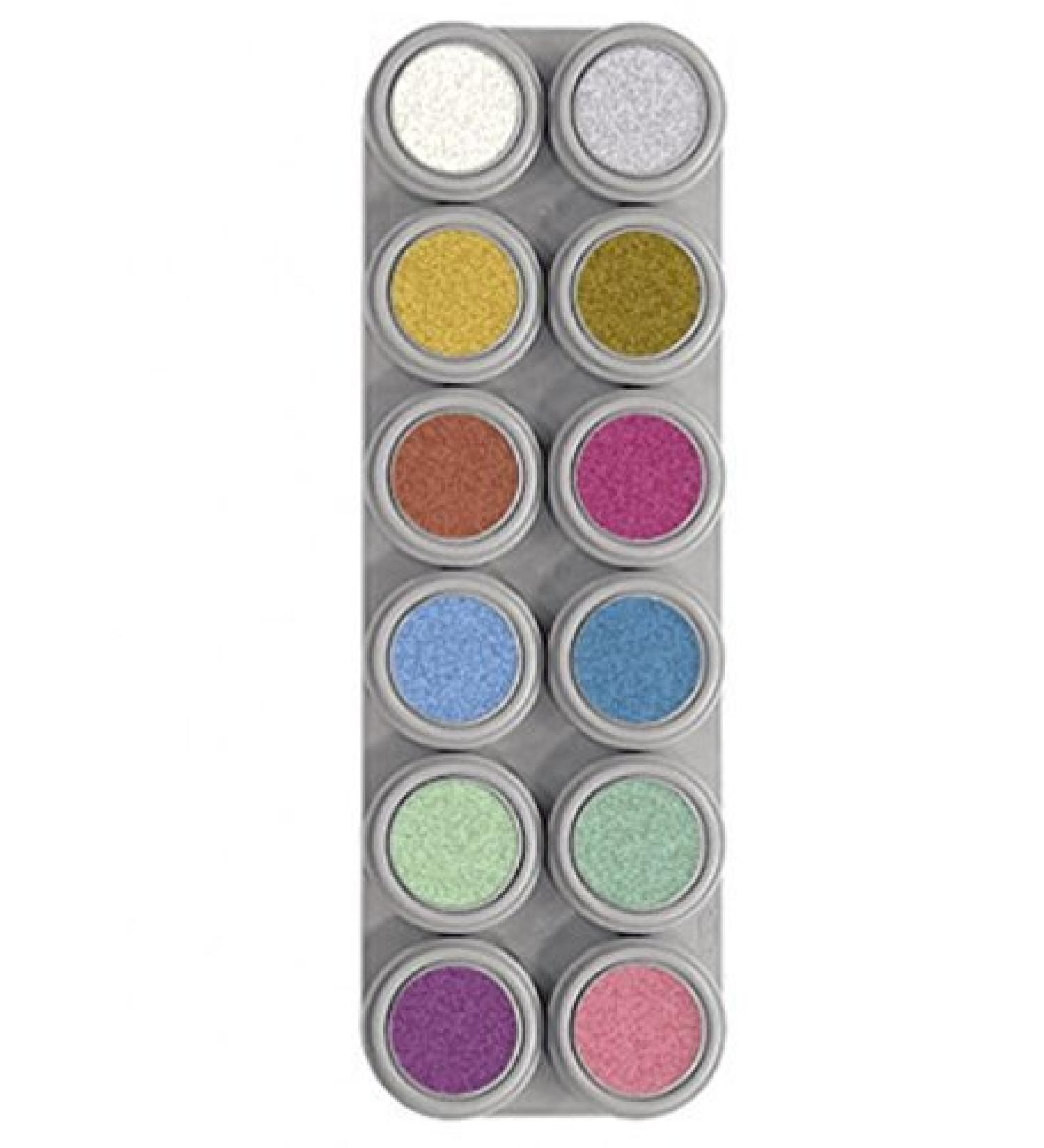 Grimas 12 Colour Pearl Face Painting Palette by Grimas