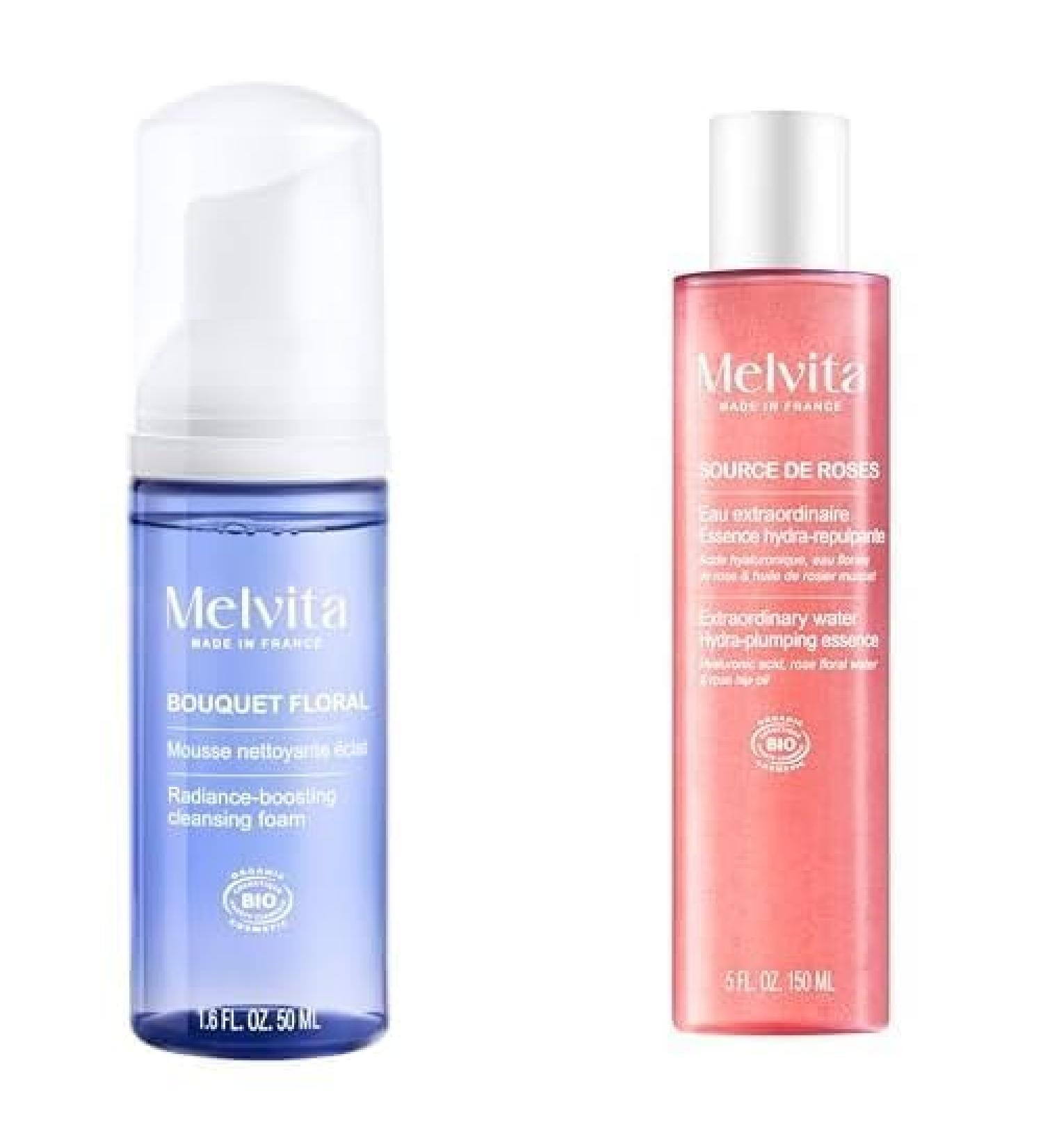 Melvita - Duo Nettoyant et Hydratant - Mousse Nettoyante et Eau Extraordinaire - Fabriqu en France - Buy Online on GoSupps.com