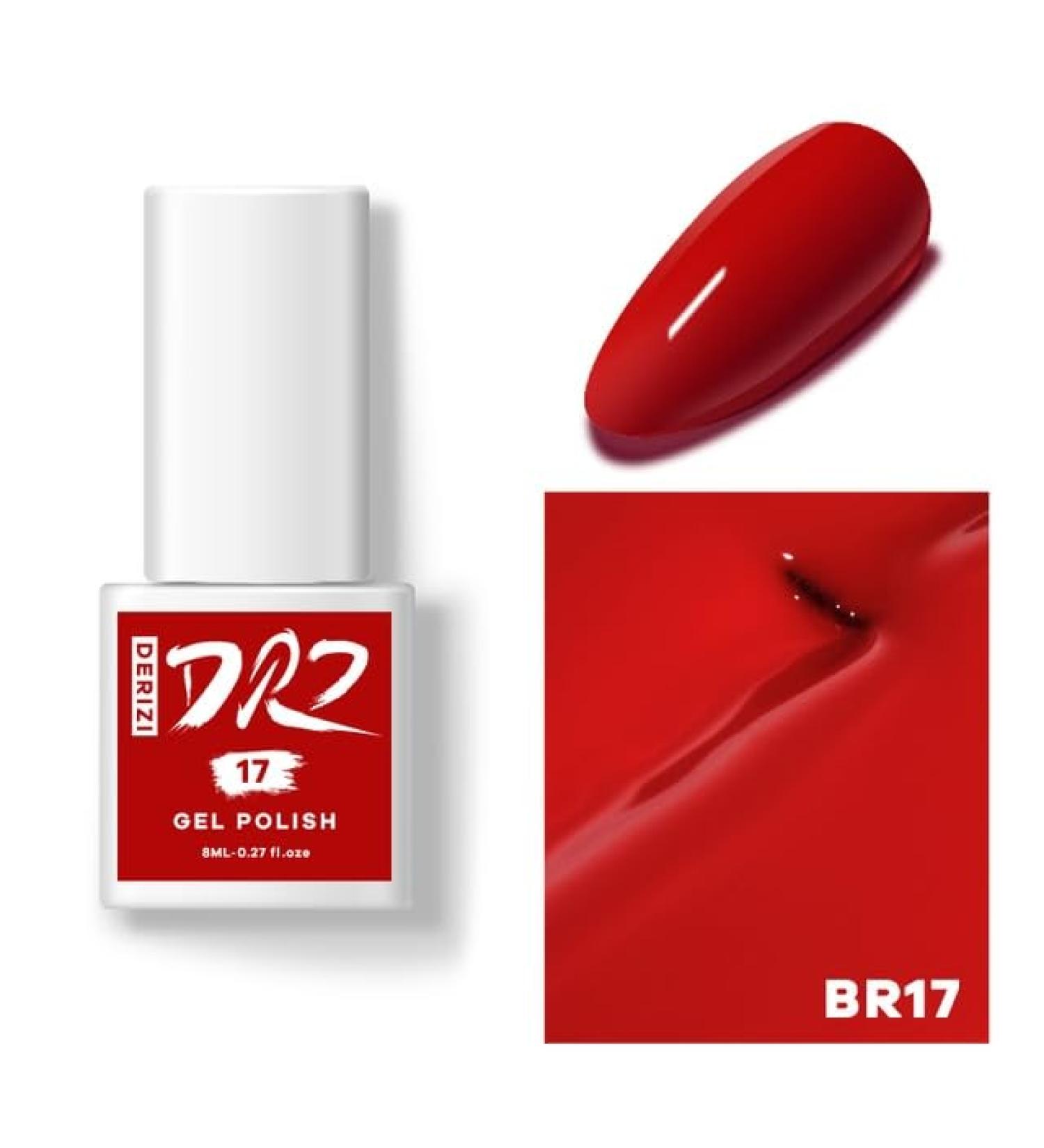 DERIZI 60 Colors Gel Nail Polish Semipermanant Nail Polish Varnish Semi-Permanent Varnish UV Nail Gel Primer Soak Off Nail Art - (Color: BR17-8ml) - Buy Online on GoSupps.com