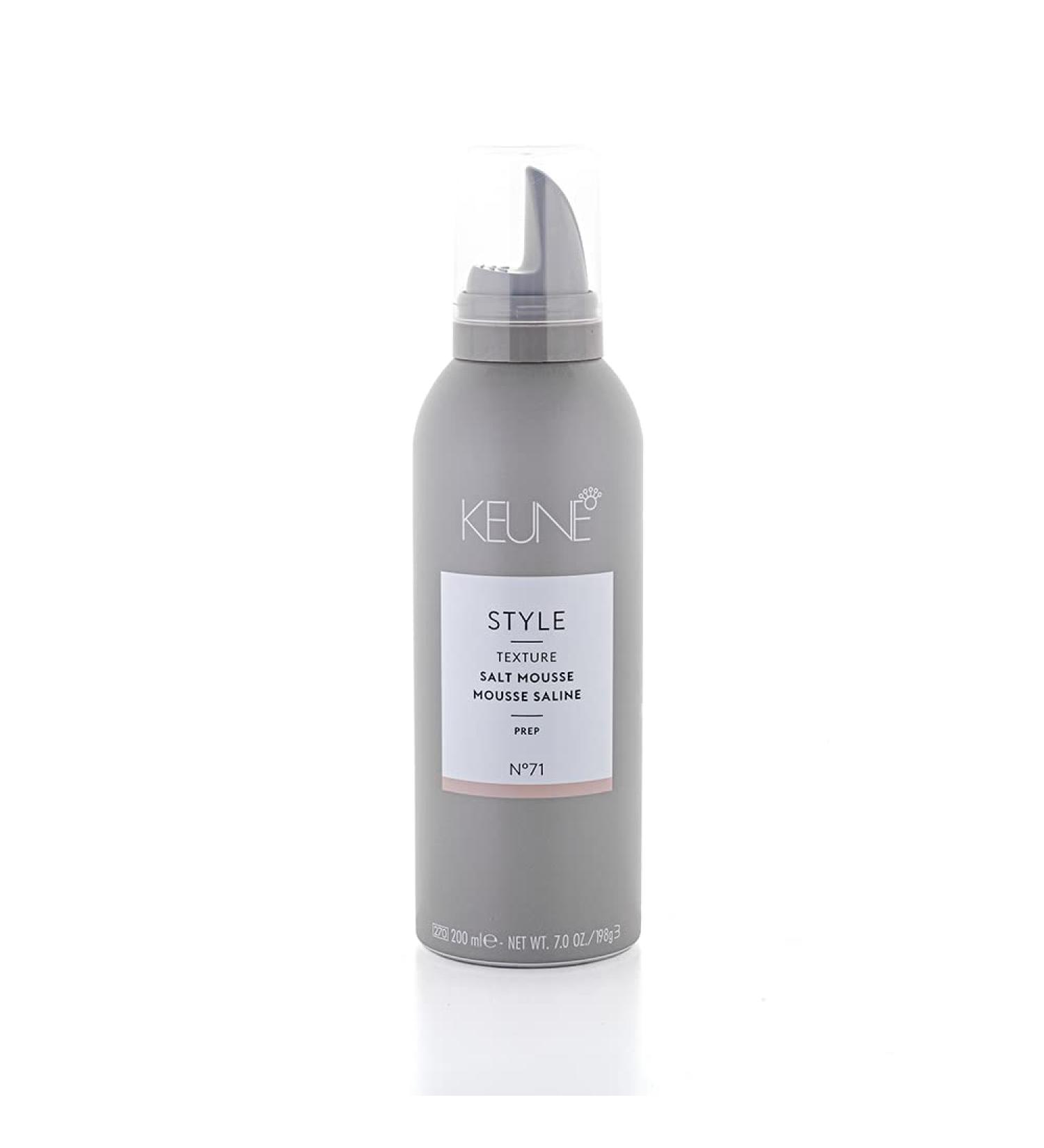 KEUNE Style Salt Mousse 7.0 oz - Ideal for Wavy and Curly Hair - Buy Online on GoSupps.com