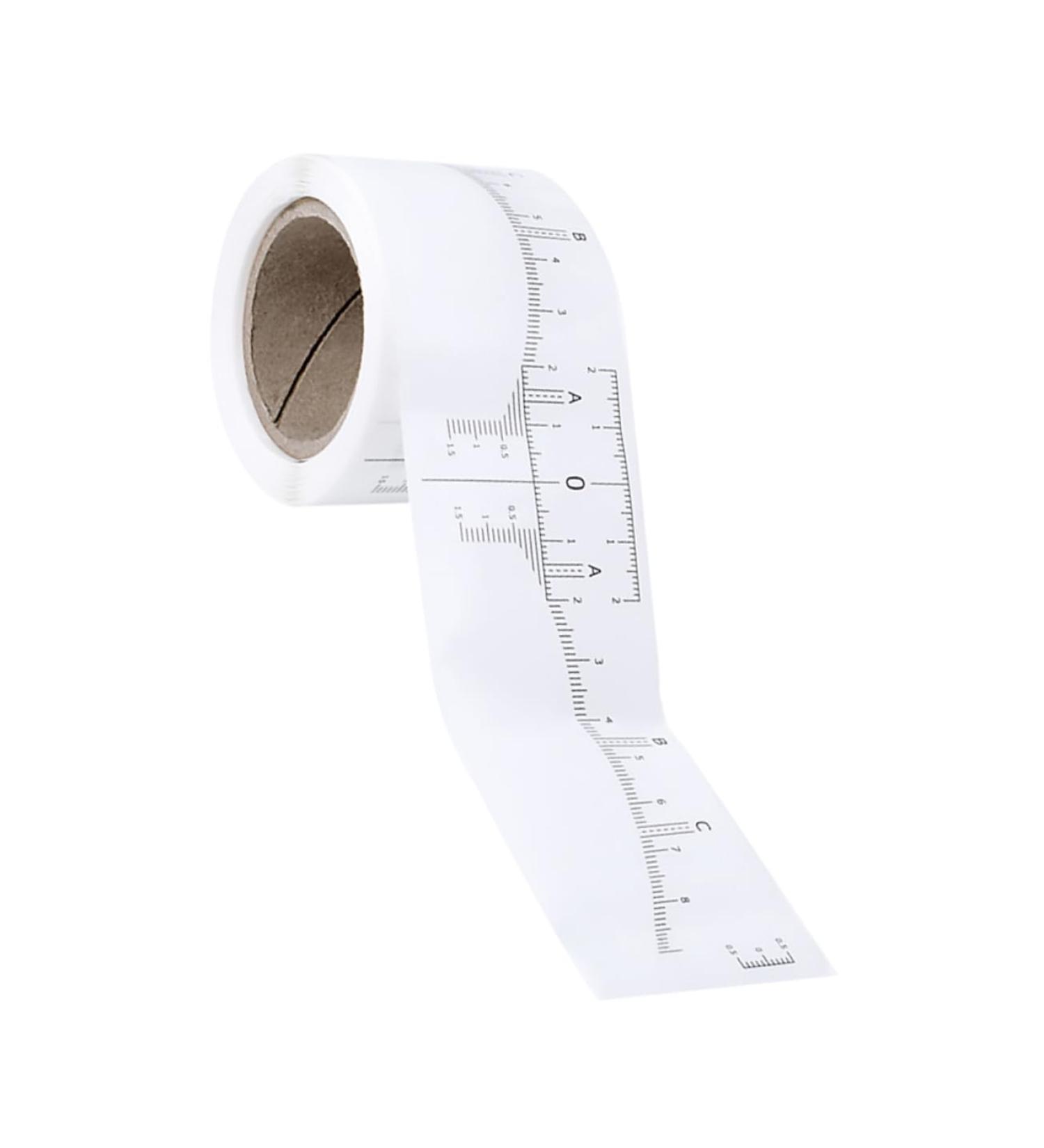  MERRYHAPY MERRYHAPY 1 Roll Tattoo Measuring Eyebrow Ruler Guide Eyebrow Ruler Auxiliary Disposable Model Measuring Ruler Sticker Woman White Paper - Buy Online on GoSupps.com