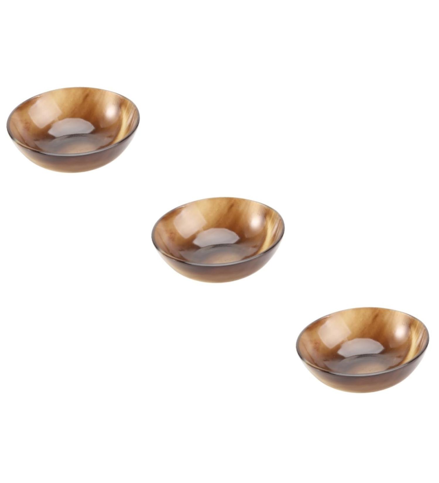 Doitool 3-Pack Handmade Unbreakable Shaving Bowls | Traditional Razor Foam Shells - Natural Shaving Cup 7.5x7.5cm - Buy Online on GoSupps.com
