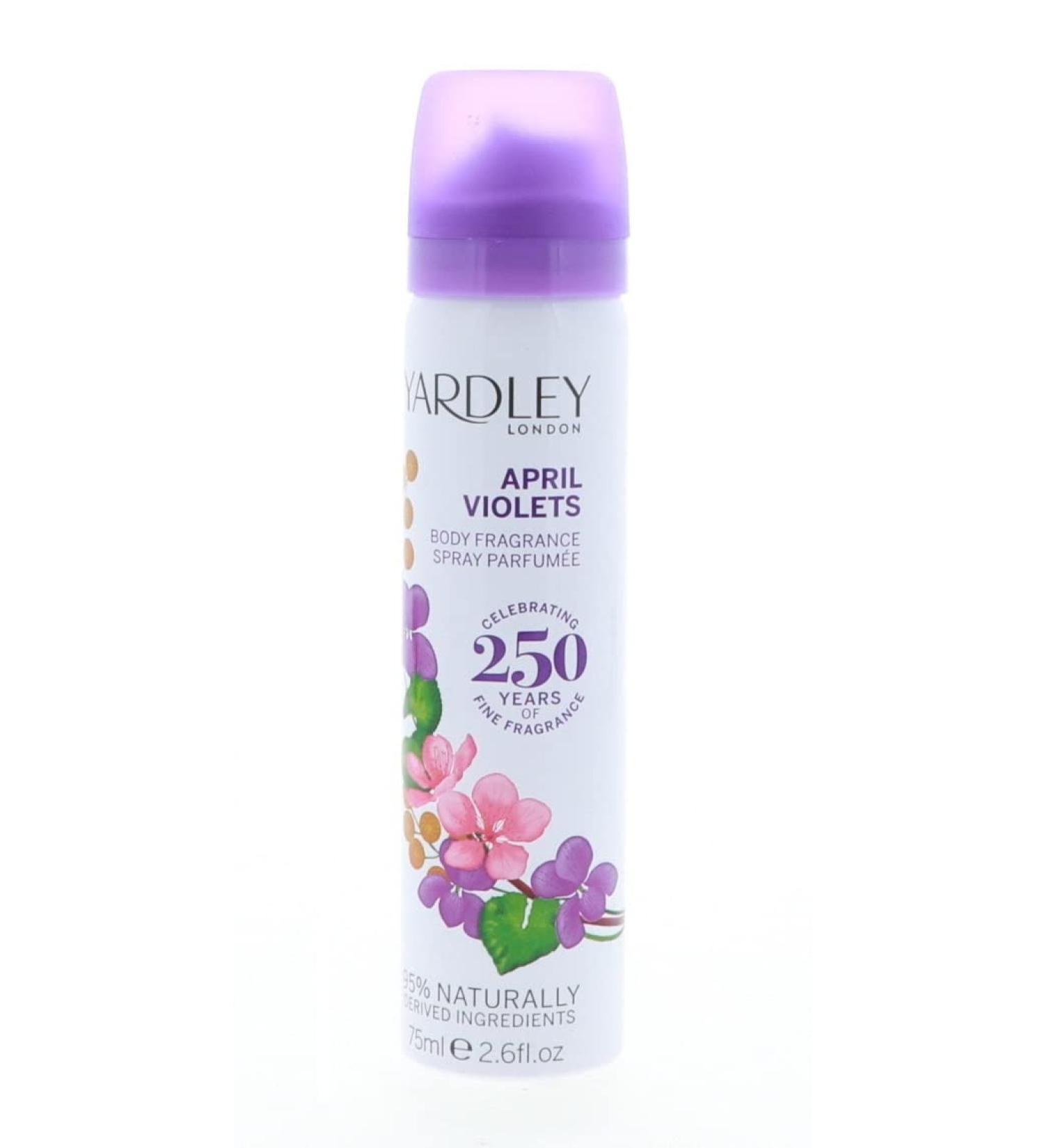 Yardley April Violets Body Spray 2.6 OZ Unisex - Buy Online on GoSupps.com