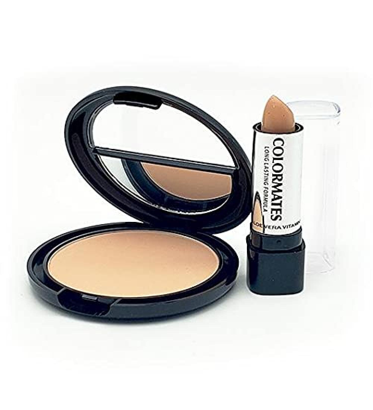 Colormates Pressed Powder with Concealer Creme Beige