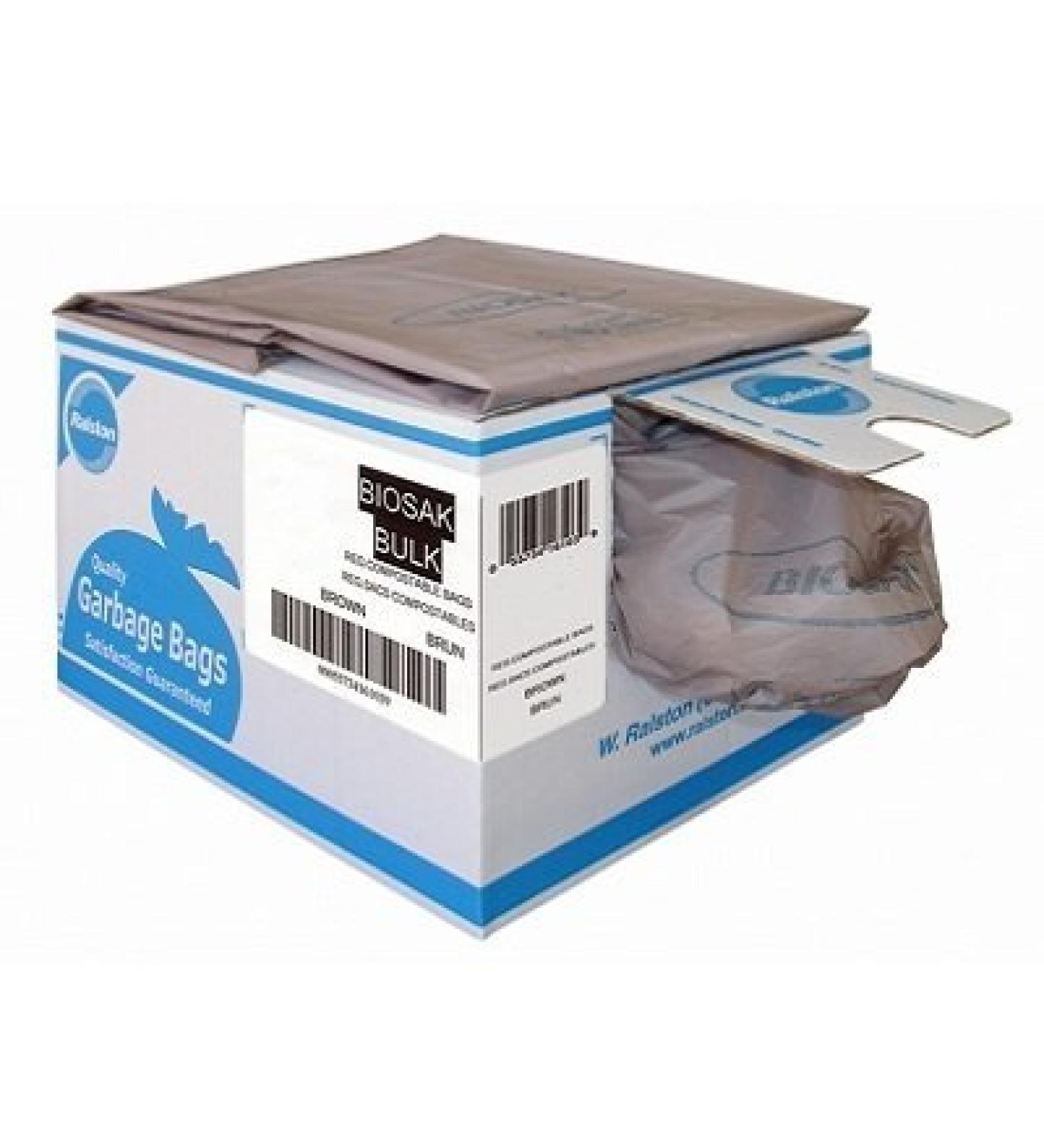 Bags-Garbage 26X36 Brown Strong COMPOSTABLE