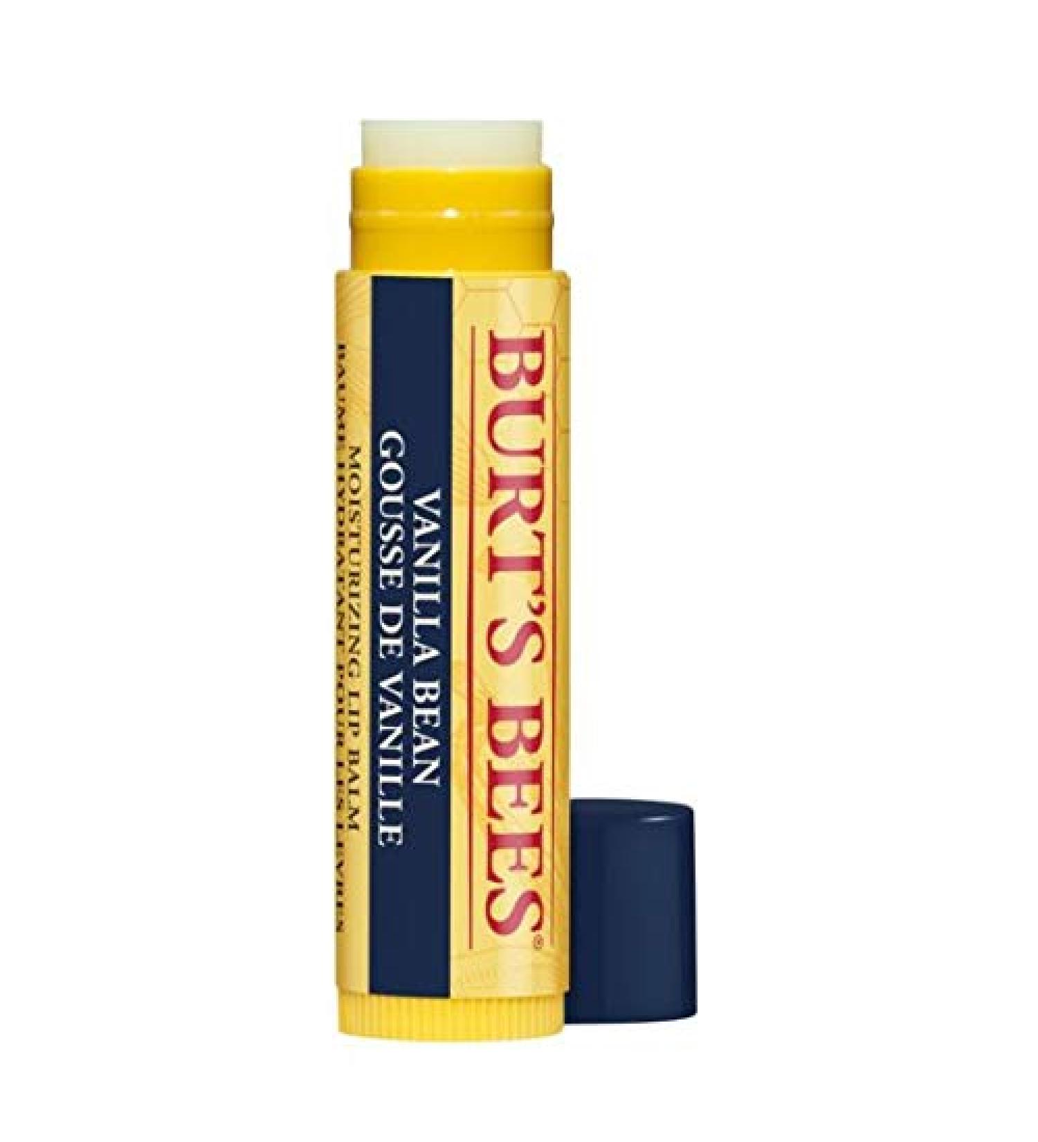 Burt's Bees Vanilla Bean Lip Balm - 100% Natural Moisturizing Formula | 1 Tube - Buy Online on GoSupps.com