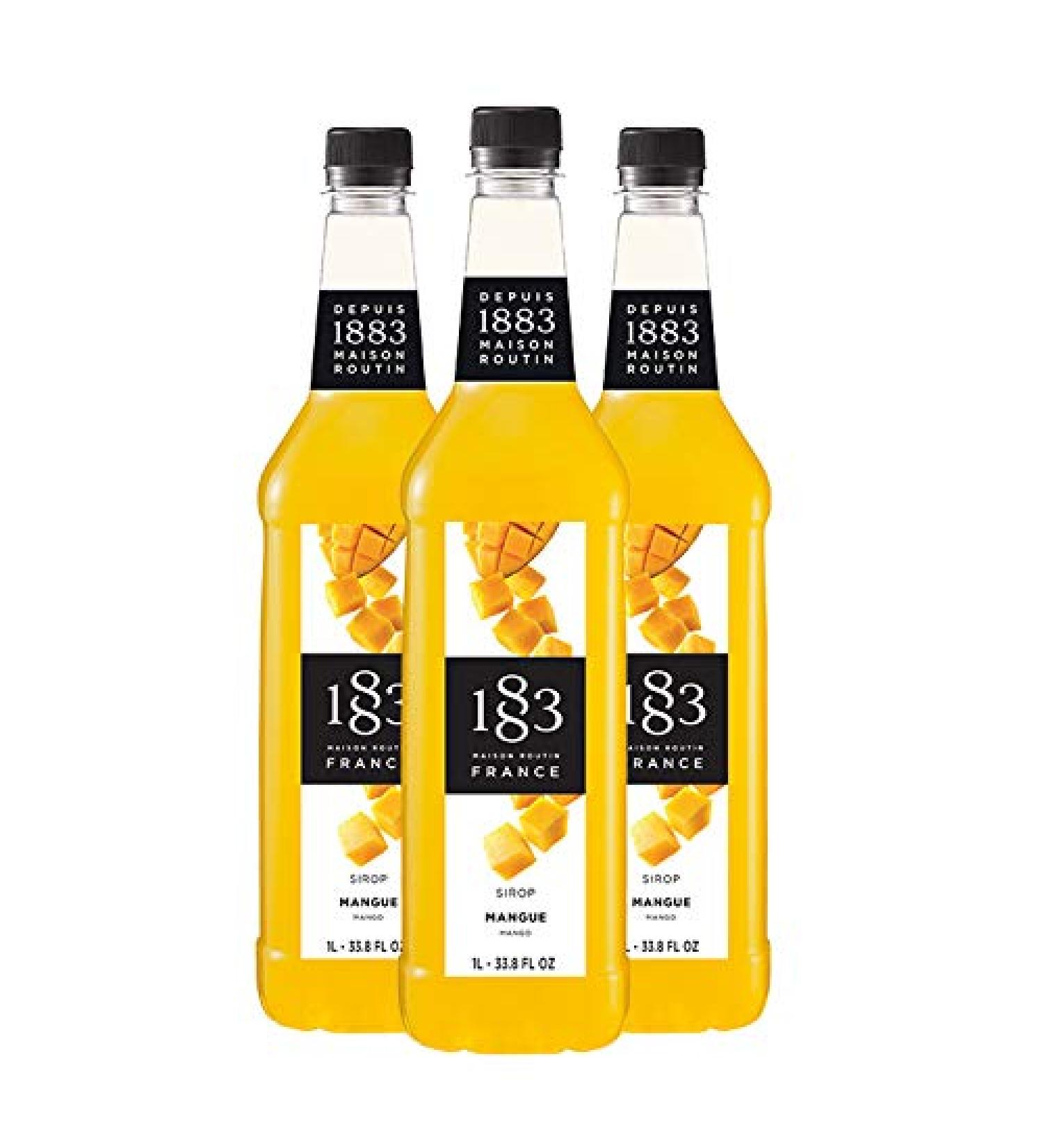 1883 MAISON ROUTIN 1883 Routin Mango Syrup Pack of 3 (3 x 1 l)