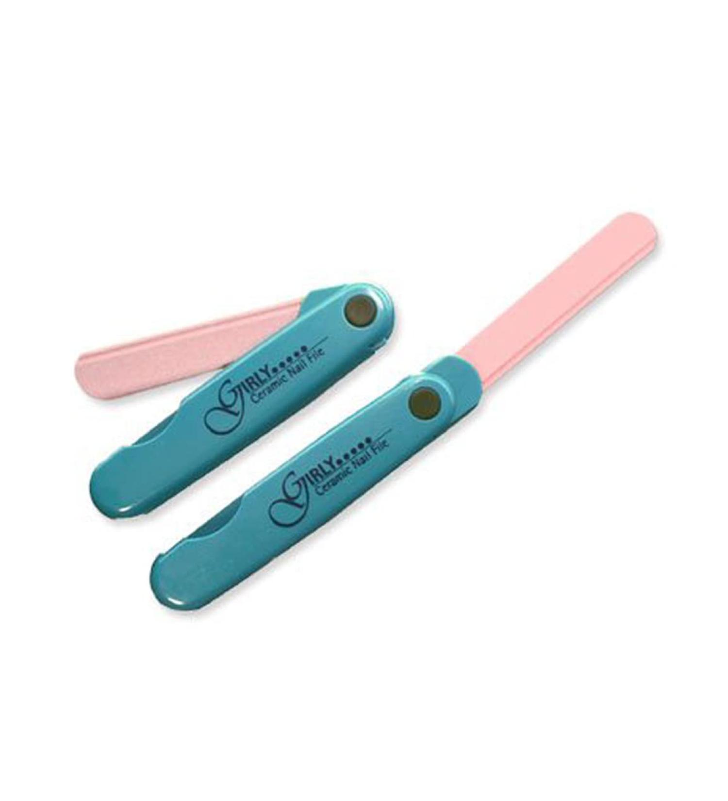 YNR Ceramic Folding Nail File Girly 80mm (Green)