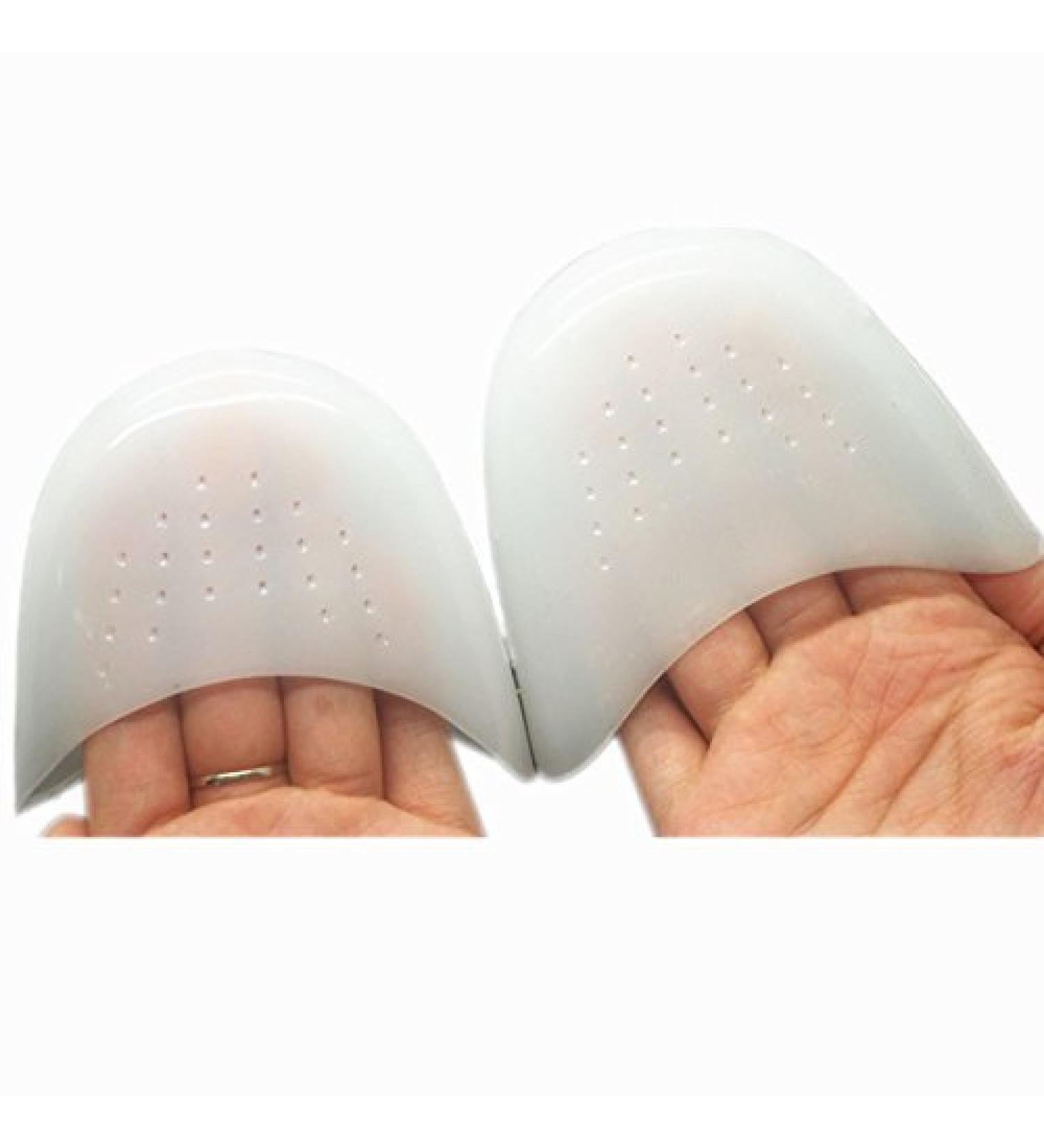 GEOOT 1Pair Soft Silicone Toe Caps for Ballet Pointe Dance Shoes | White | Girls & Women - Buy Online on GoSupps.com
