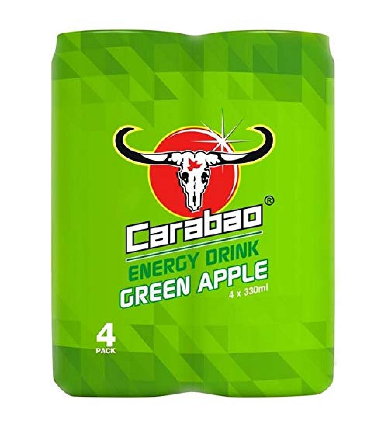 Carabao Boisson Énergisante Pomme Verte 4 X 330Ml