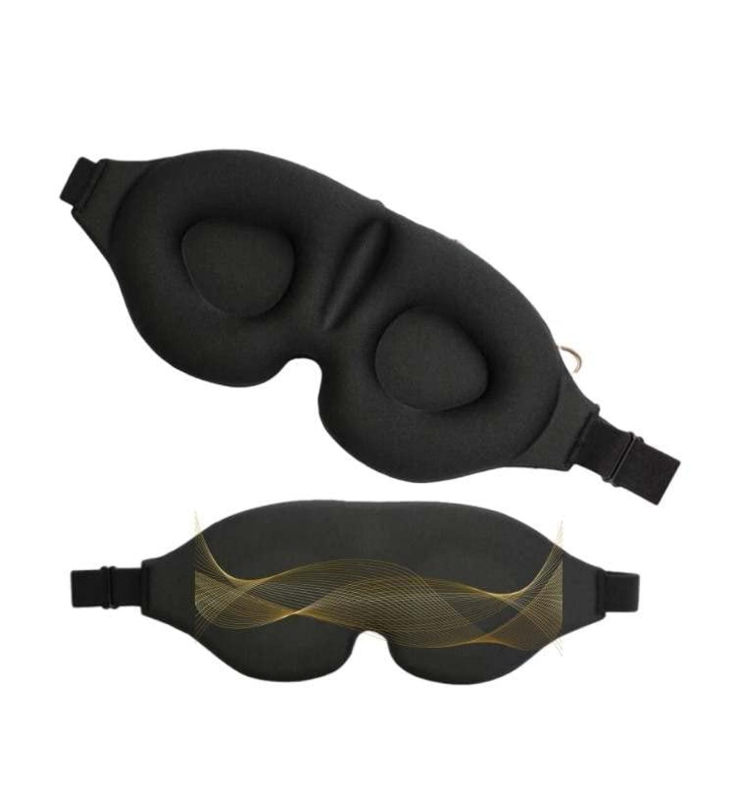 Dreamy Sleeper 3D Contoured Sleeping Mask - Memory Foam, Concave Molded Design, Ideal for Travel, Yoga, Naps - Eliminate Light for Comfortable Night Sleep - Buy Online on GoSupps.com