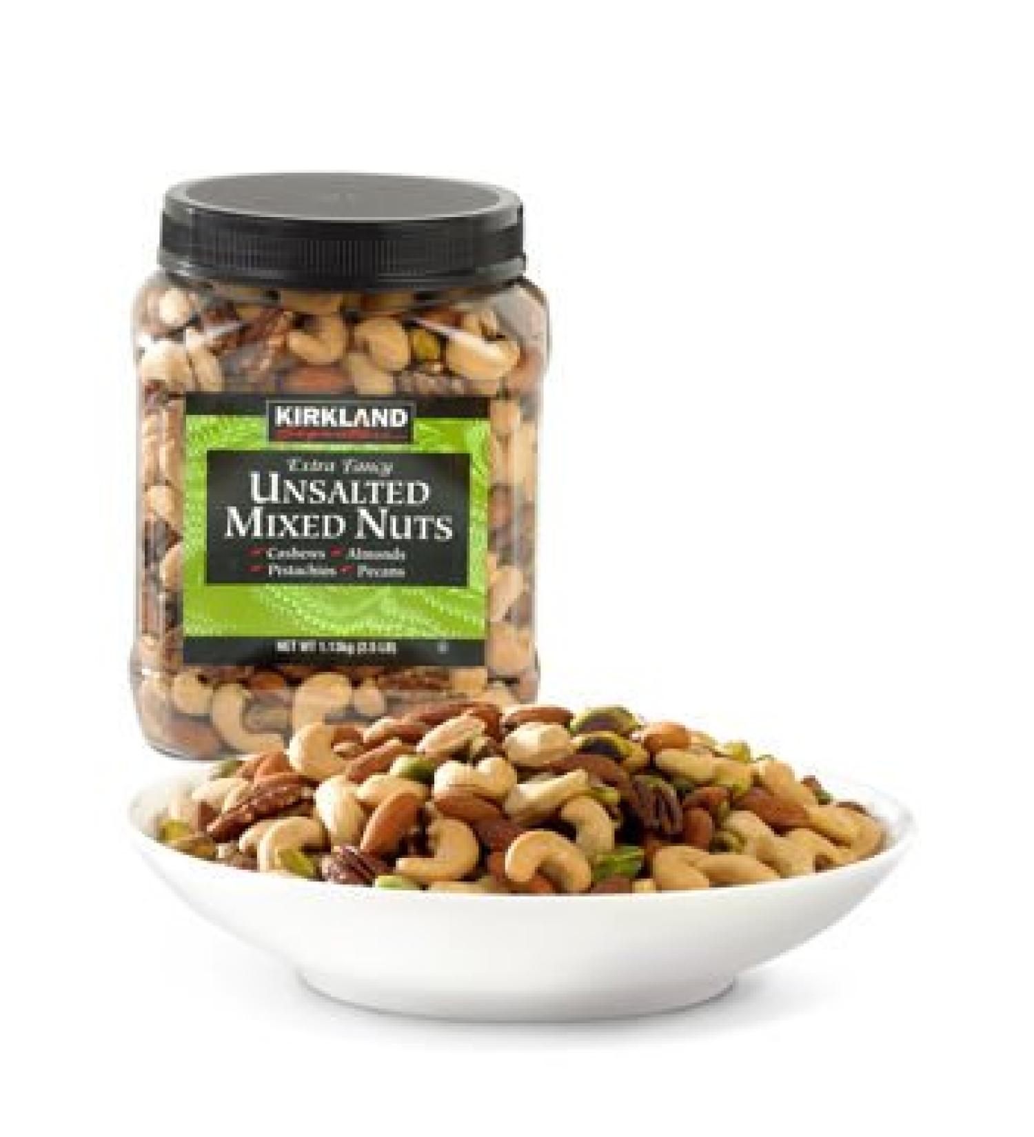 Kirkland Signature Extra Fancy Unsalted Mixed Nuts 2 - 2.5 Lb Jar