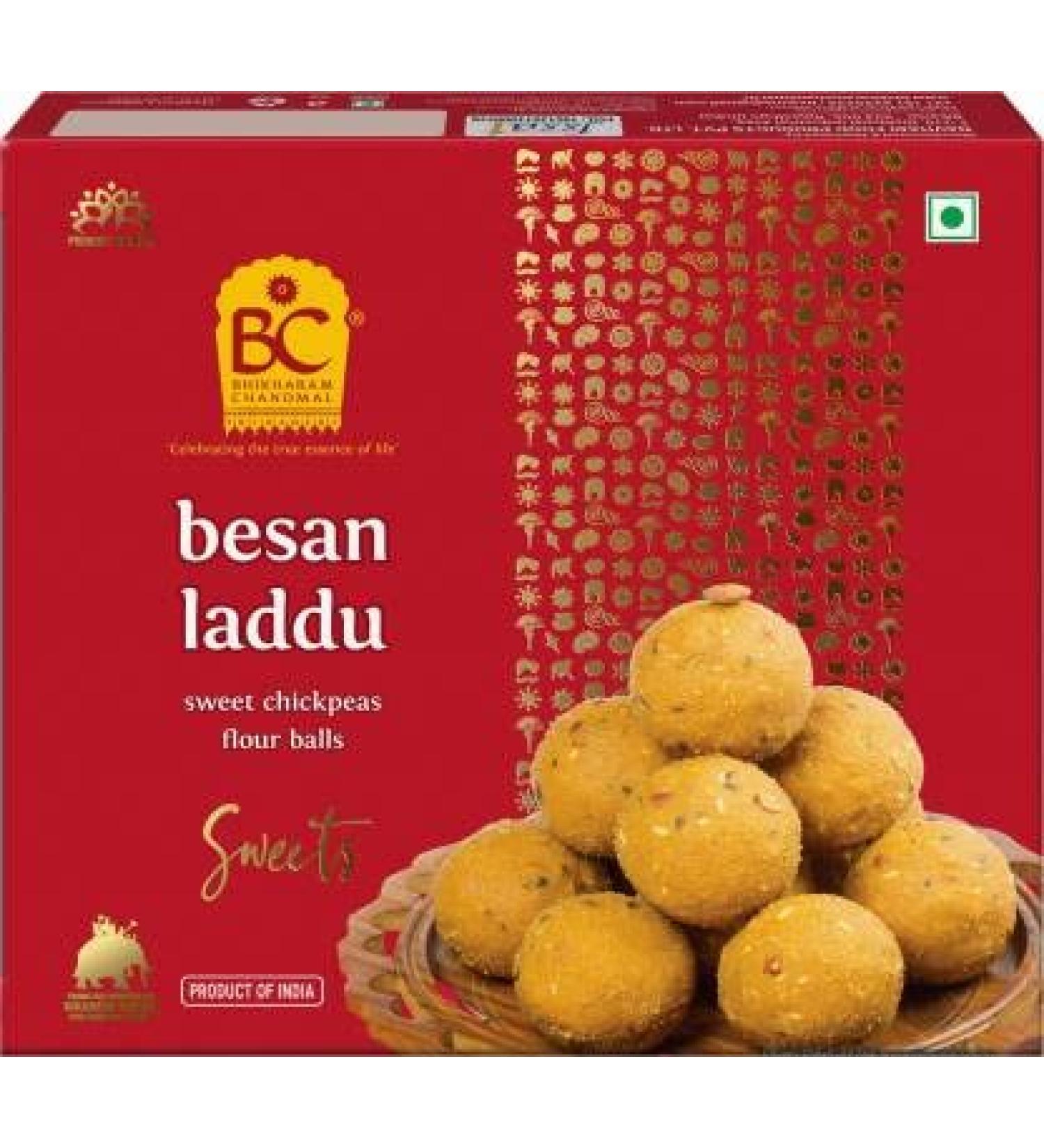 Indian Sweets Indian Mithai Sweets Besan Laddu Box (375 g)