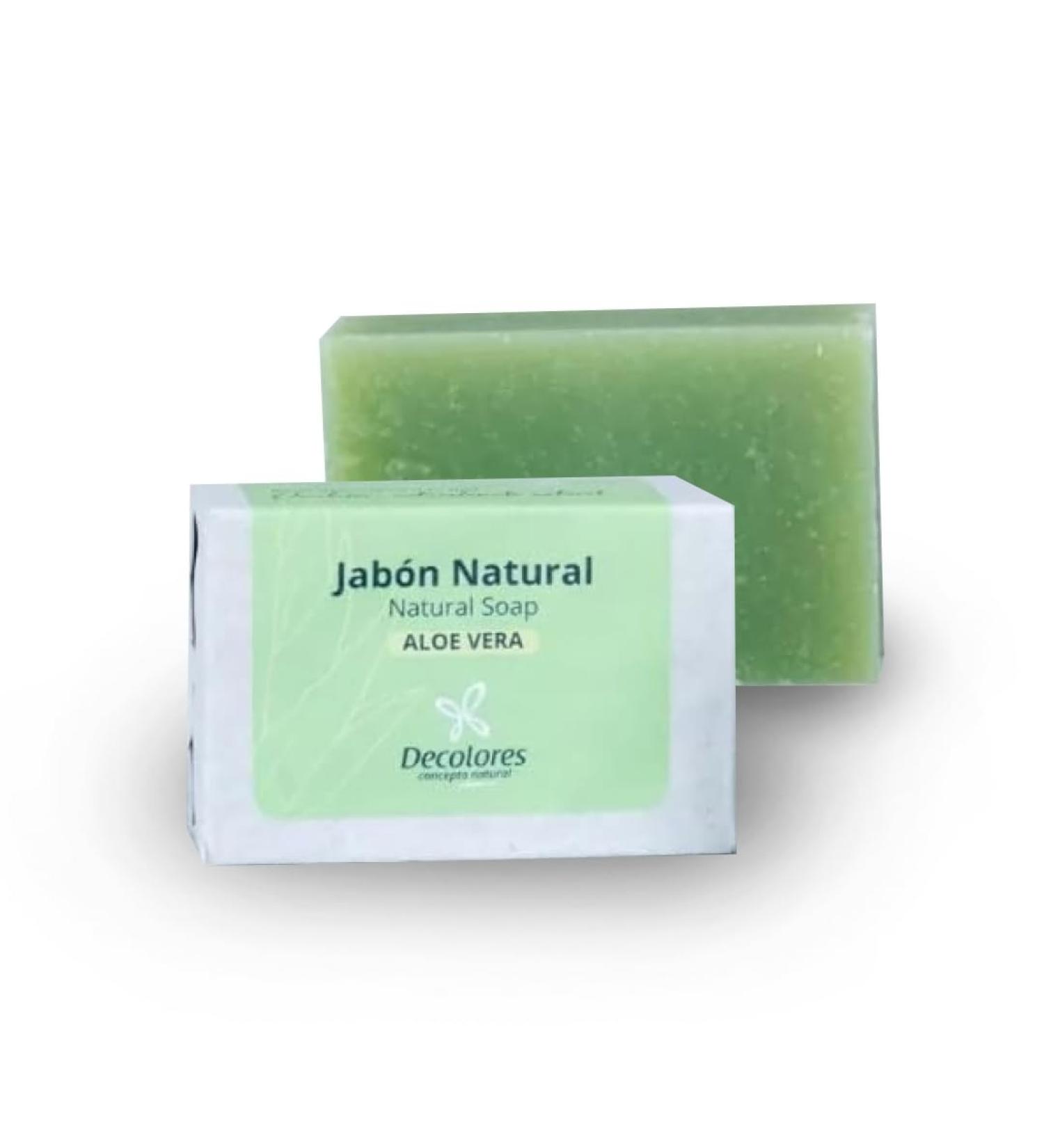  Decolores Decolores | Natural Aloe Vera Soap | 100g | Solid Soap | Natural and Handmade Soaps | Face and Body Use | Nourishing | Oily and Sensitive Skin | Deep Cleansing and Moisturizing - Buy Online on GoSupps.com
