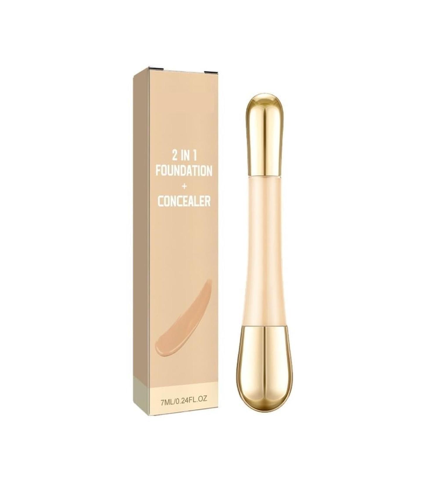 sjfscqr 2 in 1 Anti-Wrinkle Foundation Smoothes and blurs fine lines wrinkles blemishes and redness Long-lasting waterproof concealer Smoothes - Buy Online on GoSupps.com