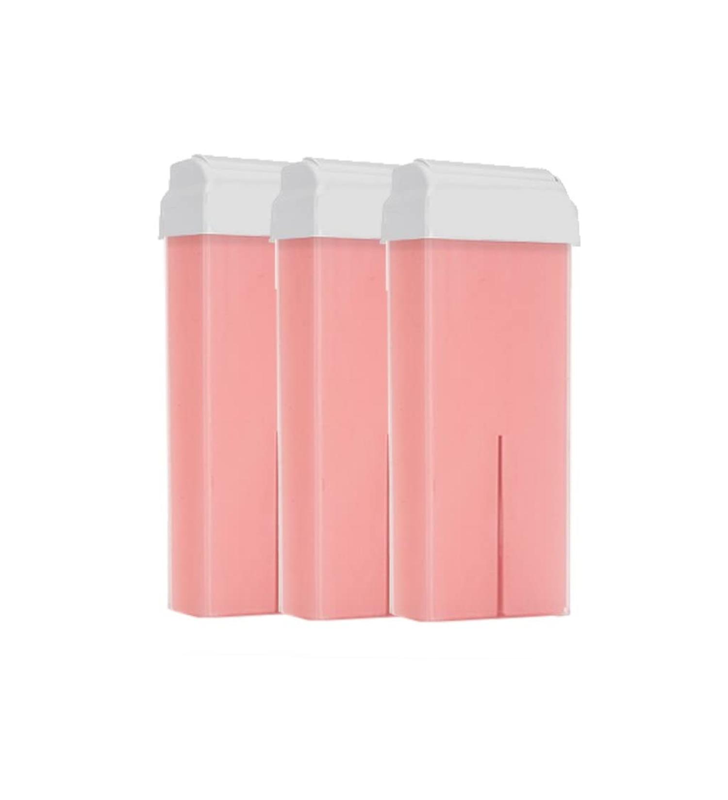 Purewax | Wax Cartridges | Hair Removal with Strip | Roll On 100ml | Professional | Legacy | Jersey | Body (Titania Pink 3 Ca - Buy Online on GoSupps.com