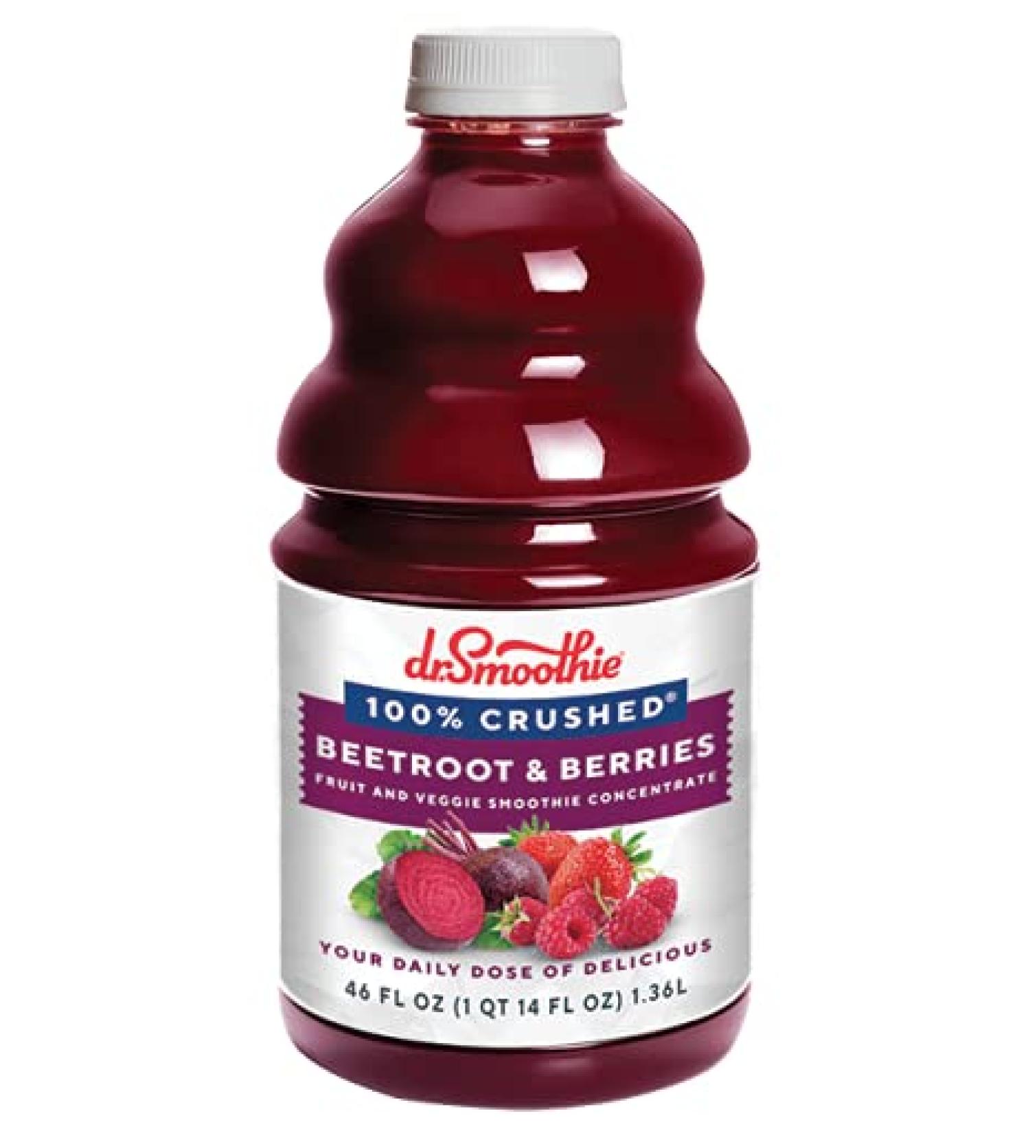 Dr. Smoothie 100% Crushed Beetroot & Berry Blend Smoothie Concentrate 46oz 6/Pack