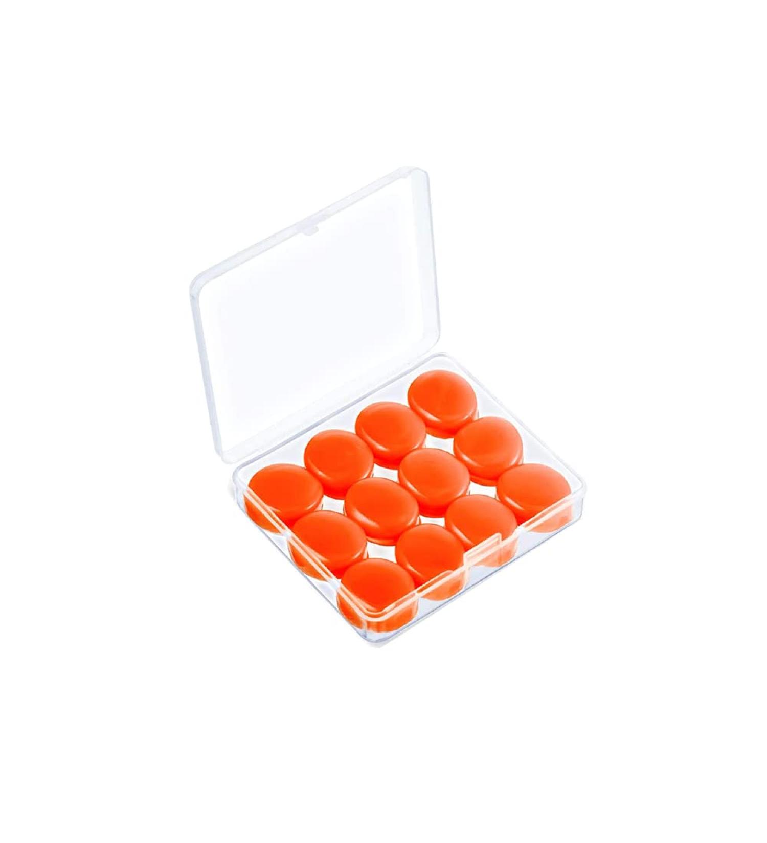 6Pairs Ear Plugs Reusable Silicone Earplugs Waterproof Swimming Earplugs Noise Cancelling Ear Plugs for Adults Kids Ear Plugs for Swimming Sleeping Snoring Studying (Orange) - Buy Online on GoSupps.com