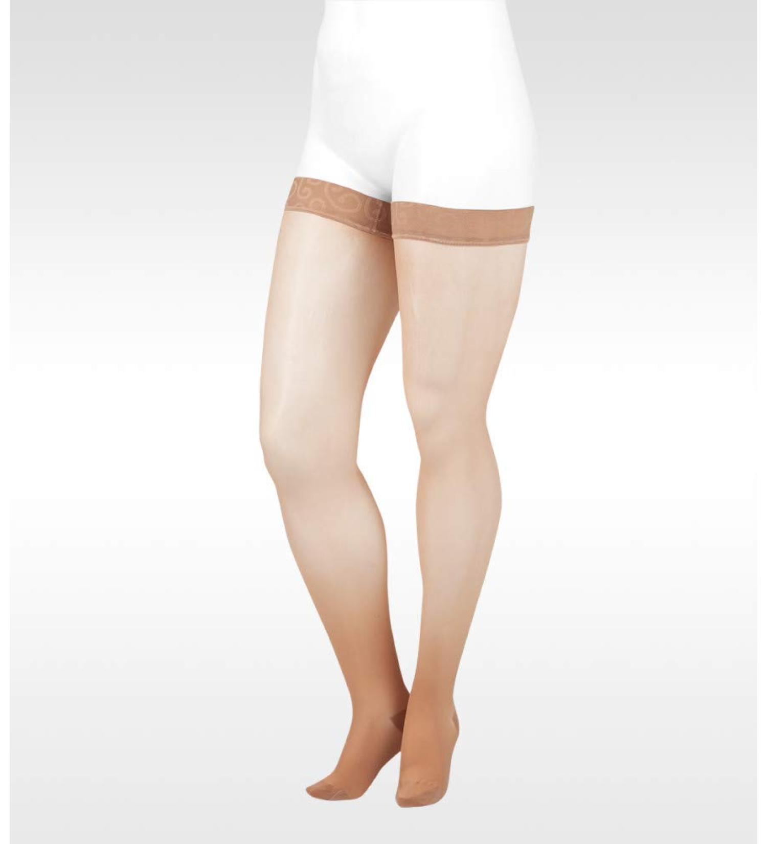 Naturally Sheer 2101AG Thigh-High Compression Stockings 20-30 mmHg - Closed Toe Regular Beige - Optimal Comfort & Support for Healthy Legs - Buy Online on GoSupps.com