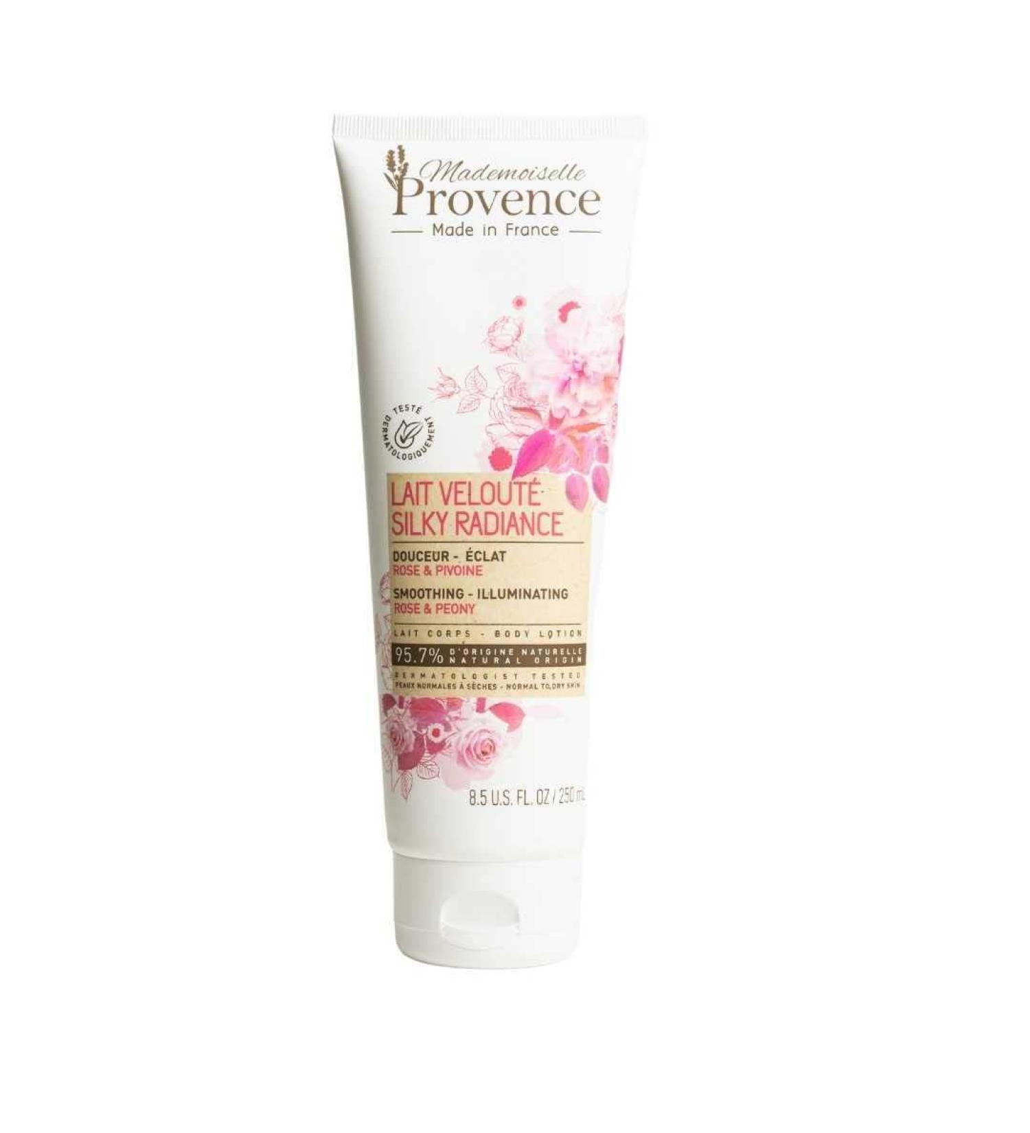 Mademoiselle Provence Rose & Peony Silky Radiance Body Lotion 8.50 Fl Oz - Smoothing & Illuminating - Made in France - Buy Online on GoSupps.com