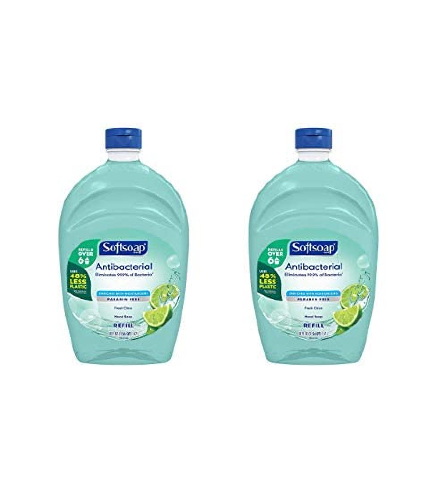 SOFTSOAP Antibacterial Liquid Hand Soap Refill - Fresh Citrus 2 x 50oz Bottles | Bathroom Bulk Soap | Moisturizing Antibacterial Set - Buy Online on GoSupps.com