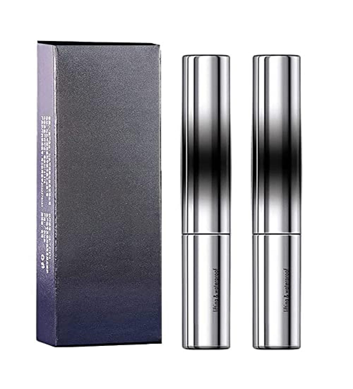 Metallic Bristleless Mascara Duo - Long Lasting, Waterproof & Sweatproof (2pcs Black) - Buy Online on GoSupps.com