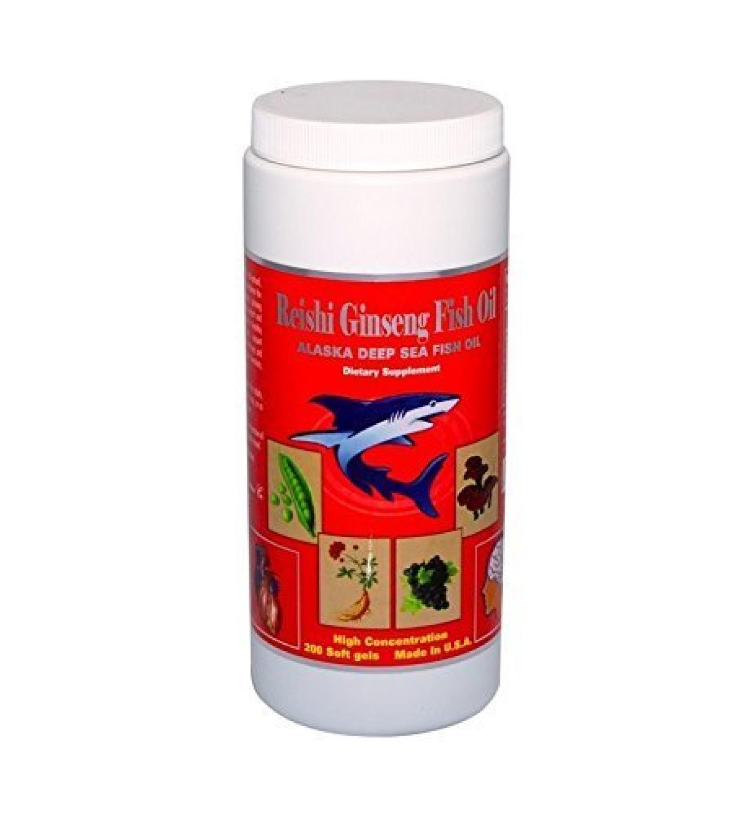 Reishi Ginseng Fish Oil (200 Capsules)