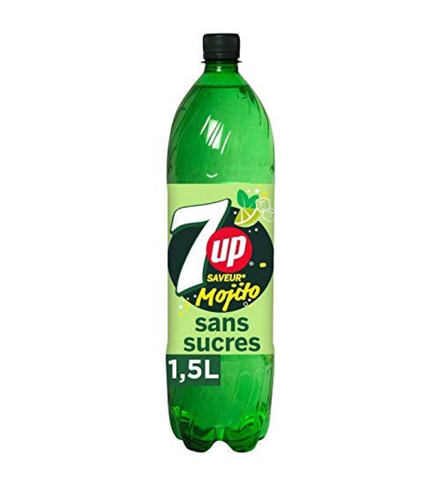 SEVEN UP - Mojito Free Flavor 1.5L - Pack of 4 - Free Delivery