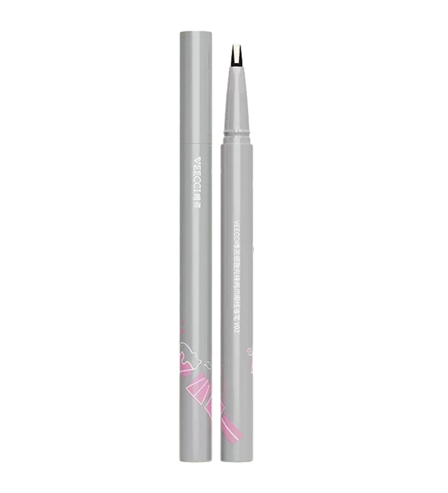 2 Double Tip Lower Eyelash Pencil Waterproof Liquid Eyeliner Two-Claw Waterproof Fake Eyelashes Liquid Tip Slim Eye Liner Eye Liner Makeup for Halloween Daily Use A: Gray Black - Buy Online on GoSupps.com