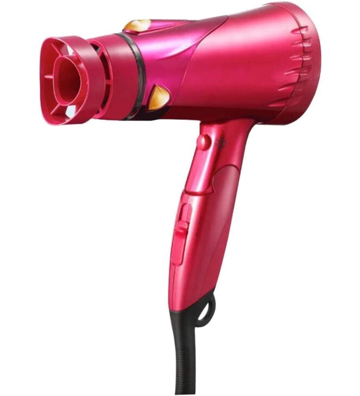 JYYBN Hair Dryer Professional Ionic Hairdryer 2000W Salon Far Infrared Fast Portable Folding Blow Dryers 3 Heat and Cool Shot Button Low Noise AC Motor with Hair Nozzle for Hairstylist Dresser Home - Buy Online on GoSupps.com
