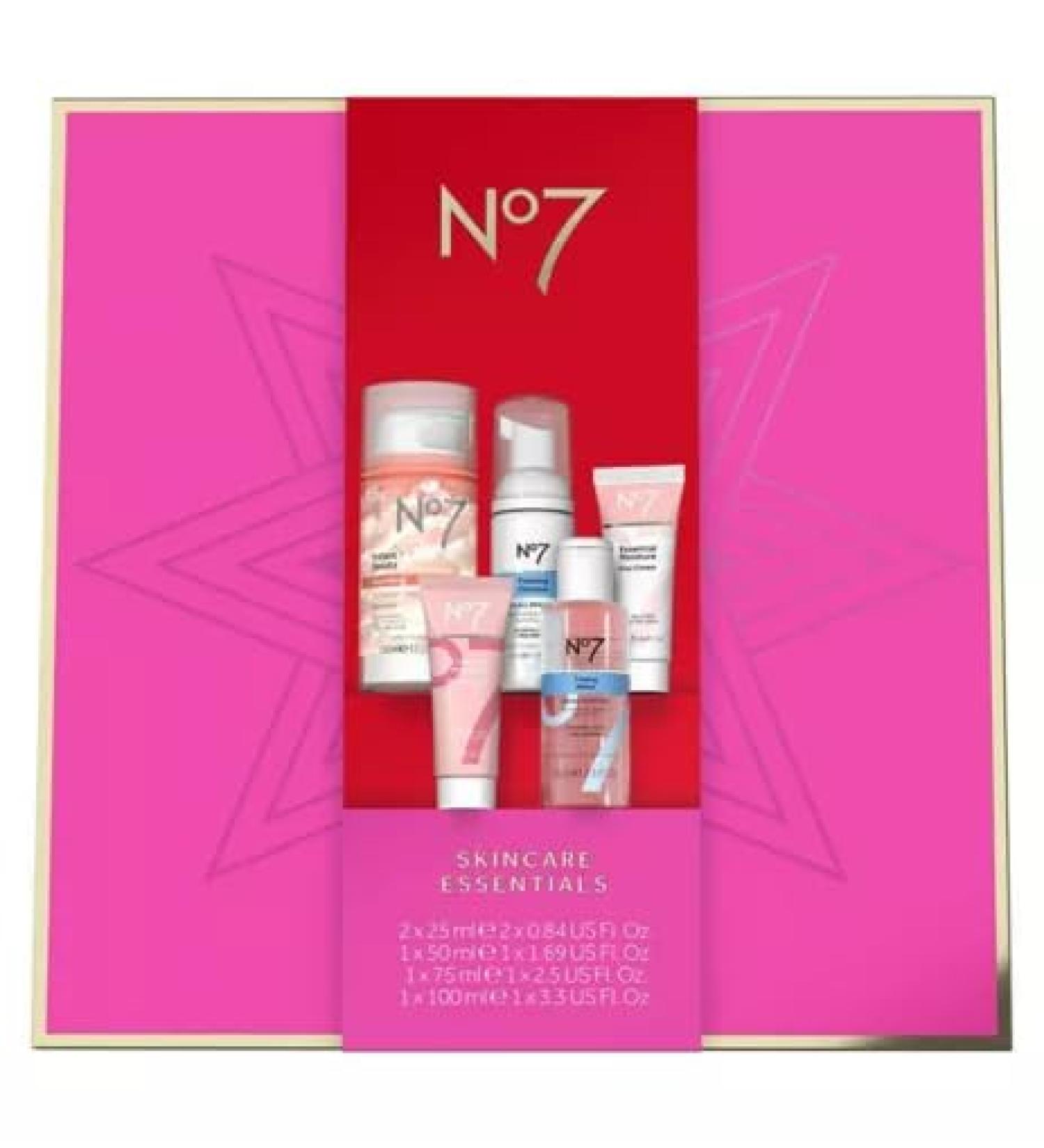 No7 The Skincare Essentials Gift set + Free Merry Xmas 3D Key Rings - XMAS Gift Set Birthday Present - Buy Online on GoSupps.com