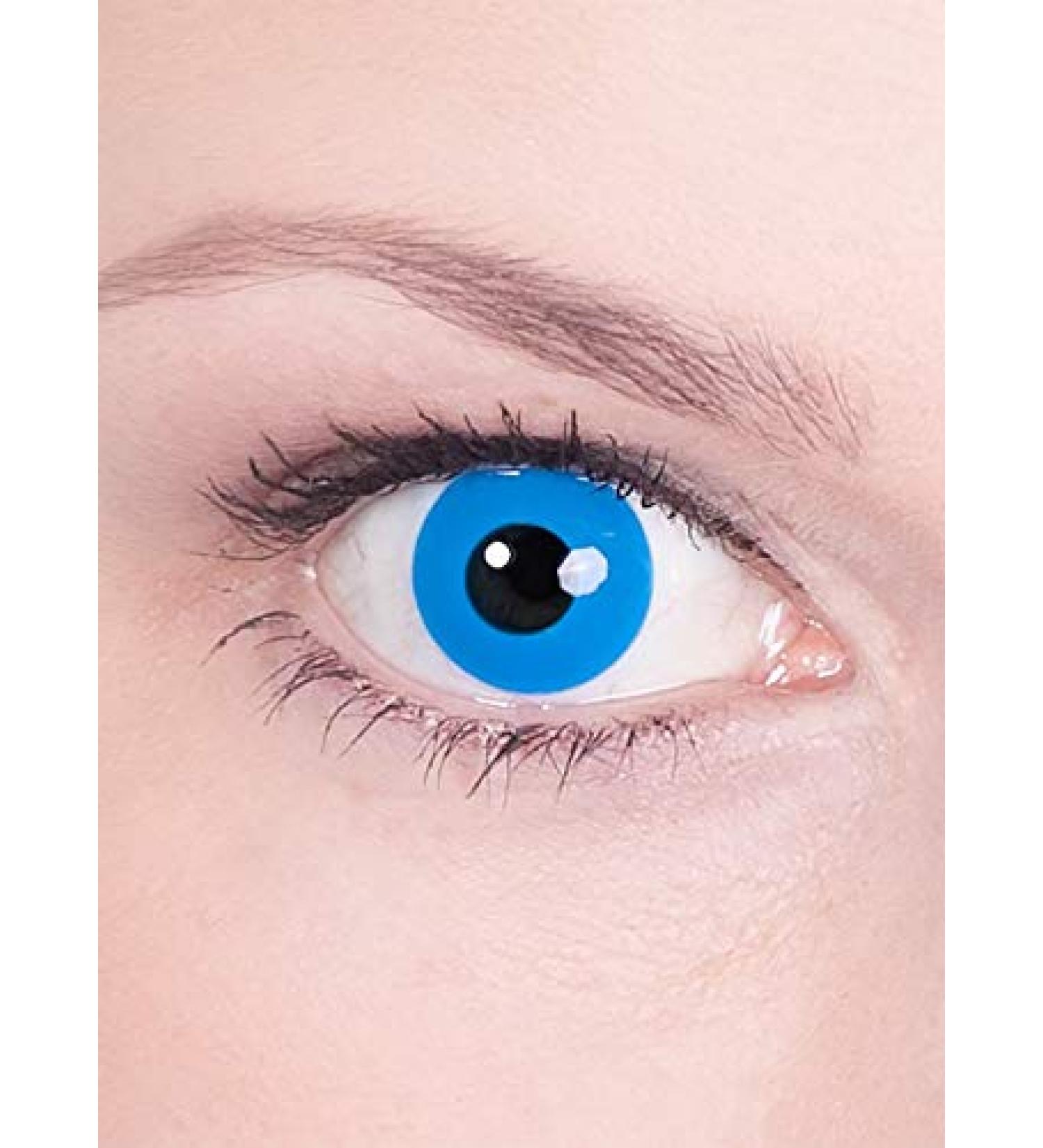 Buy Blue Motif Prescription Contact Lenses (-3.0 Dioptria) | Perfect for Halloween Carnival & Theme Parties - Annual Wear - Buy Online on GoSupps.com