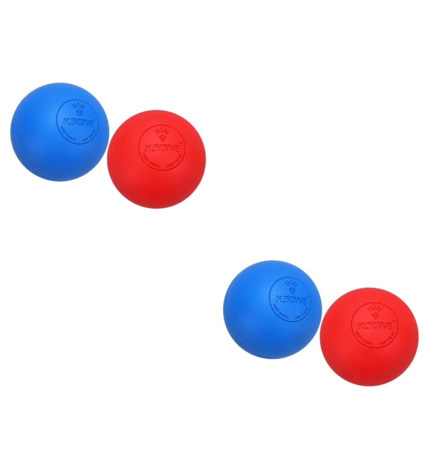 Clispeed 4-Piece Massage Ball Set for Foot Muscle Relief - Trigger Point Foam Roller & Lacrosse Balls for Fascia Massage | Perfect for Yoga & Healthcare - Buy Online on GoSupps.com