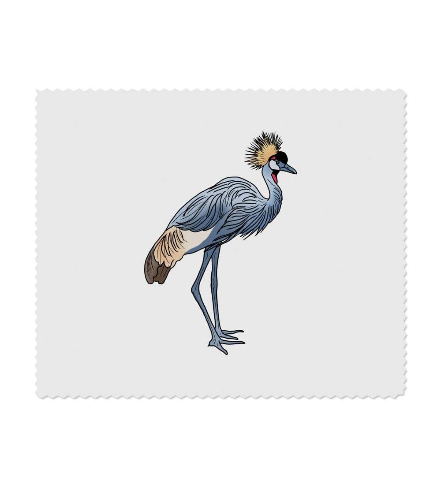 Buy 2 x Microfiber Cleaning Cloths Grey Crowned Crane - Eco-Friendly High Absorbency Ideal for Home & Travel - Fast International Shipping - Buy Online on GoSupps.com