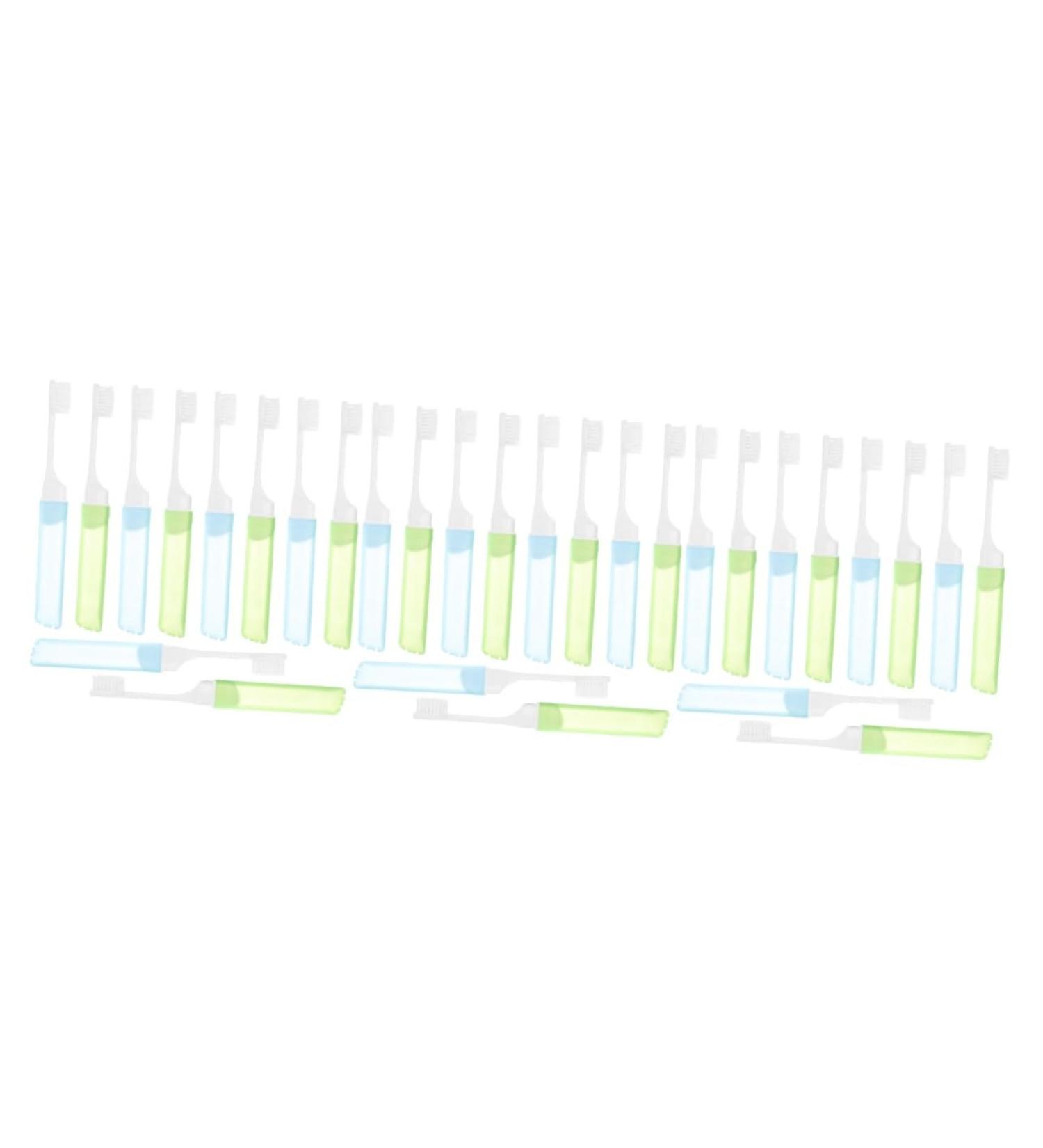 Portable Folding Toothbrush Set - 30 PCS Travel-Friendly Professional Toothbrushes for Convenient Oral Care | TOVINANNA - Buy Online on GoSupps.com