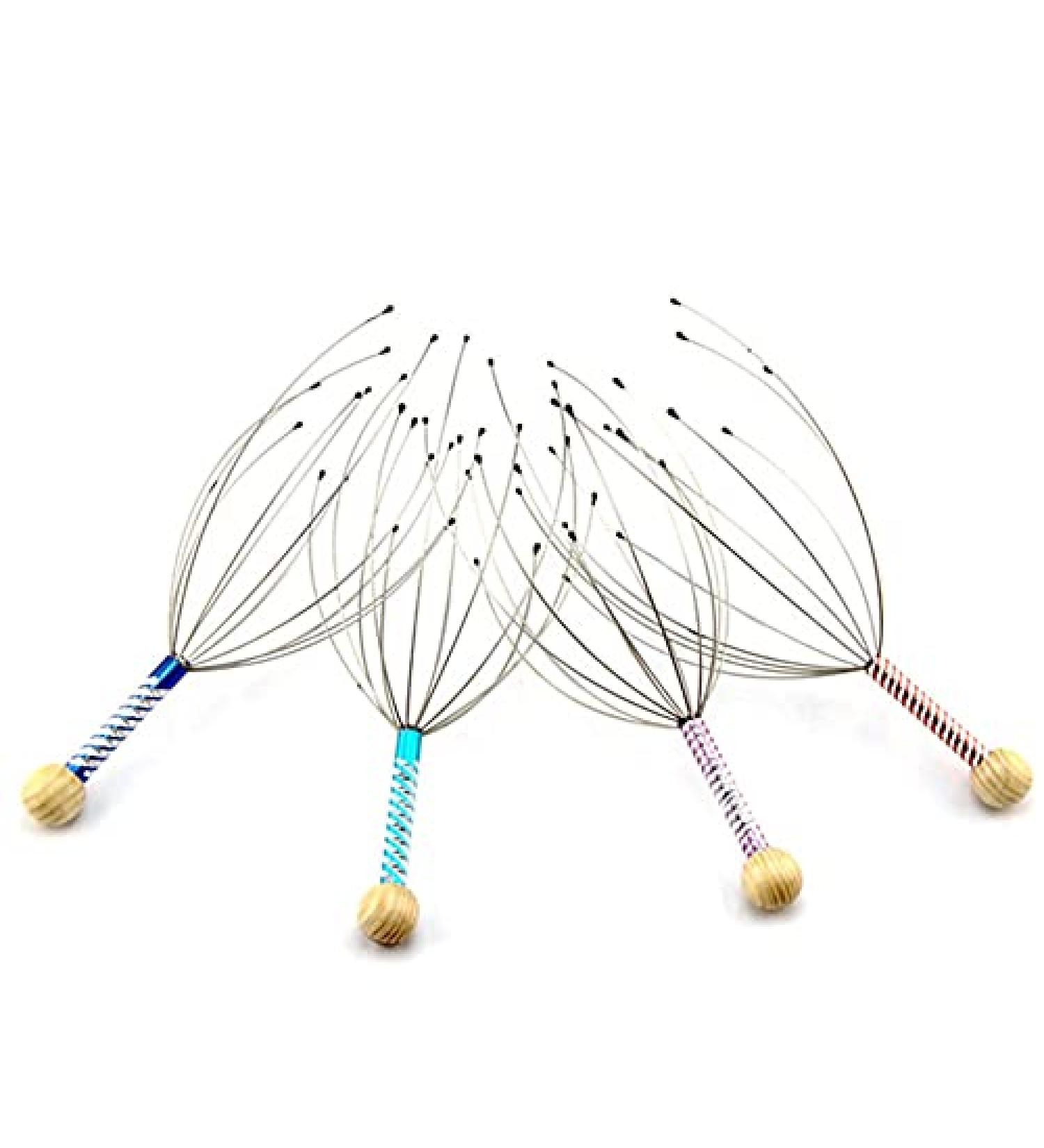 Greattangle-u Relaxing Head Massage Gripper | Engraved Steel Wire Scalp Massager for Stress Relief | International Shipping Available - Buy Online on GoSupps.com