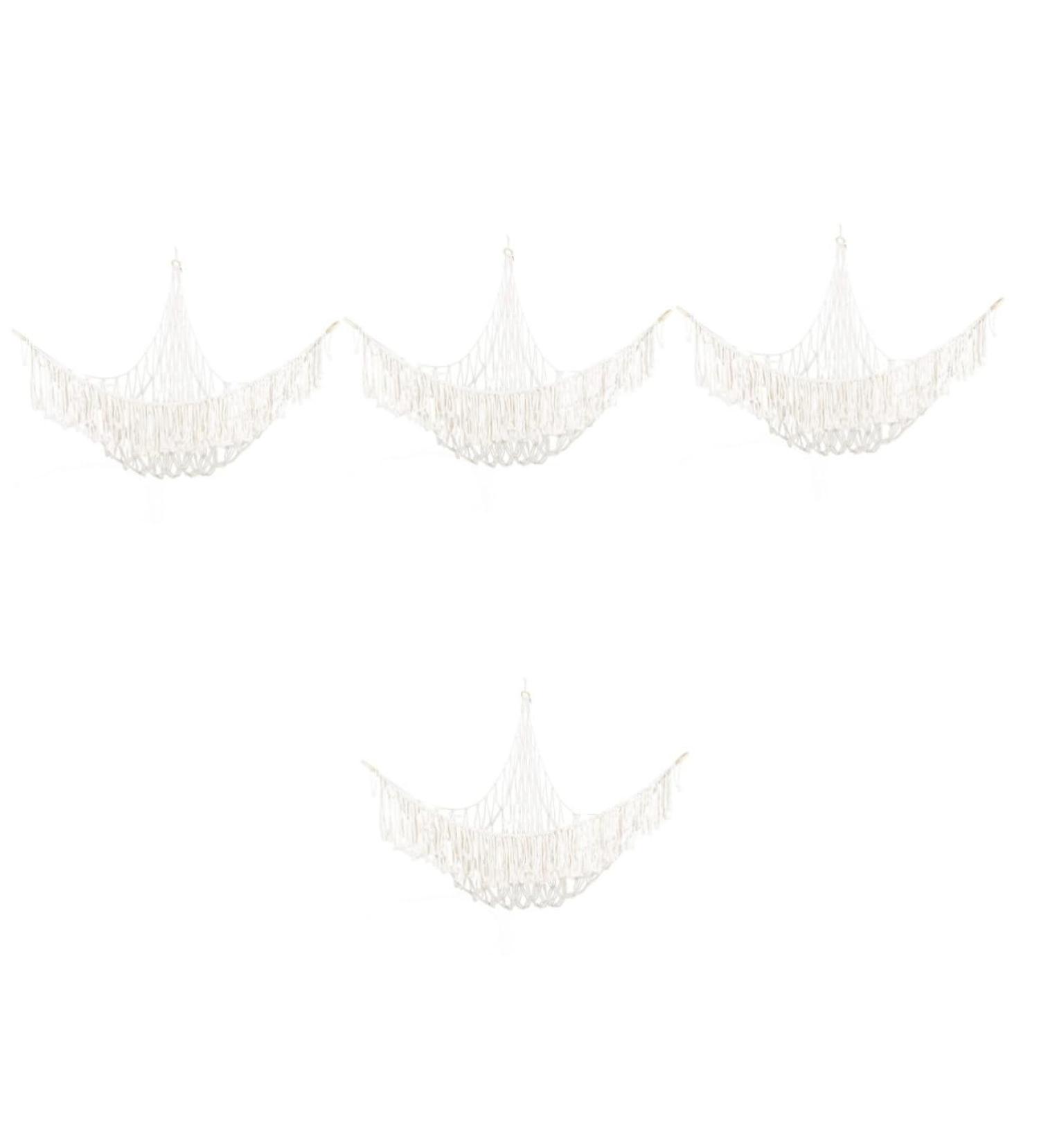 Solustre 4-Piece Yoga Ball Stand & Hammock Toy Storage - Bohemian Plush Toy Organizer for Kids - Buy Online on GoSupps.com