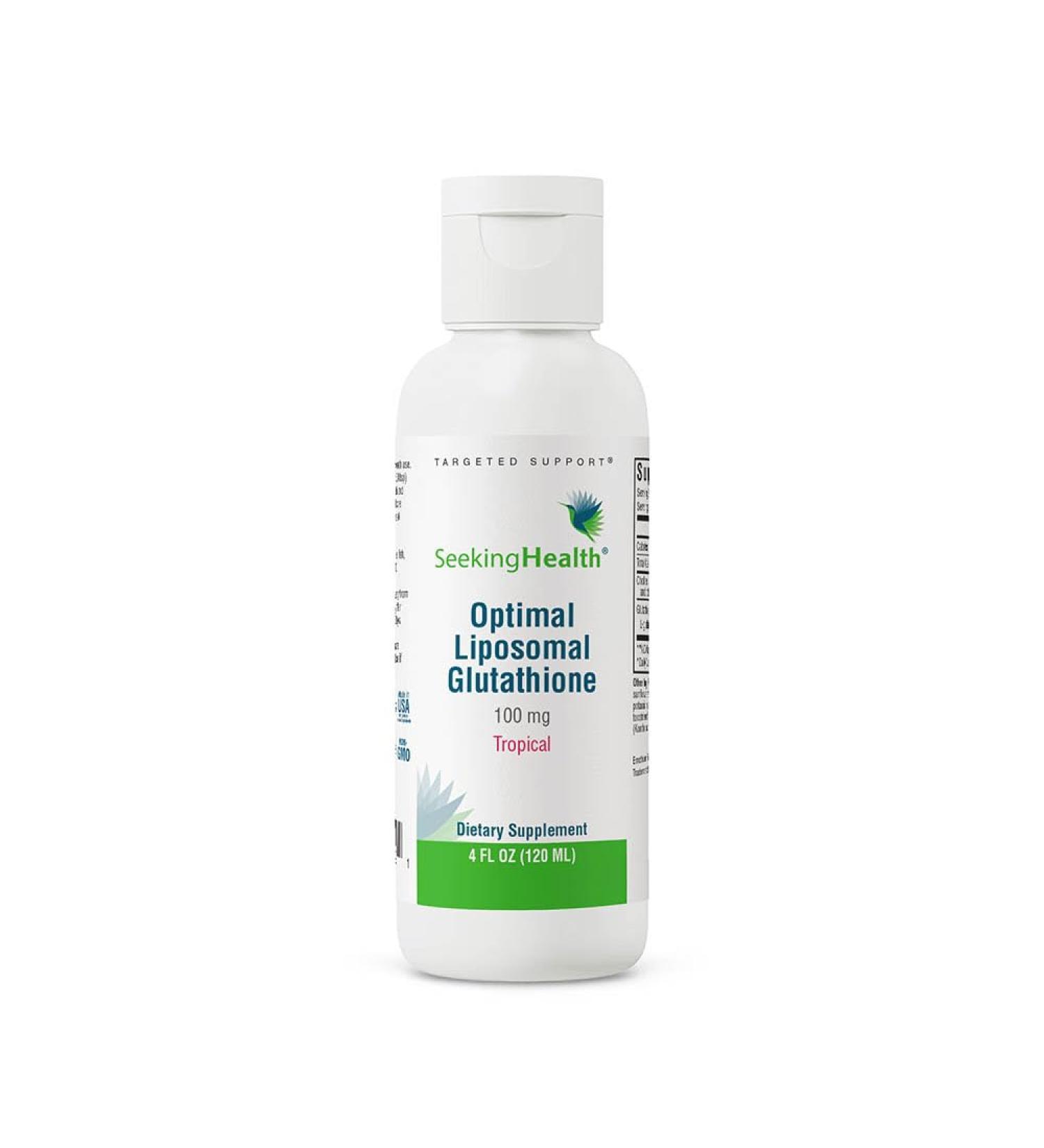 Optimal Liposomal Glutathione - Immune Support Antioxidant & Liver Health - Tropical 4 oz | Seeking Health - Buy Online on GoSupps.com