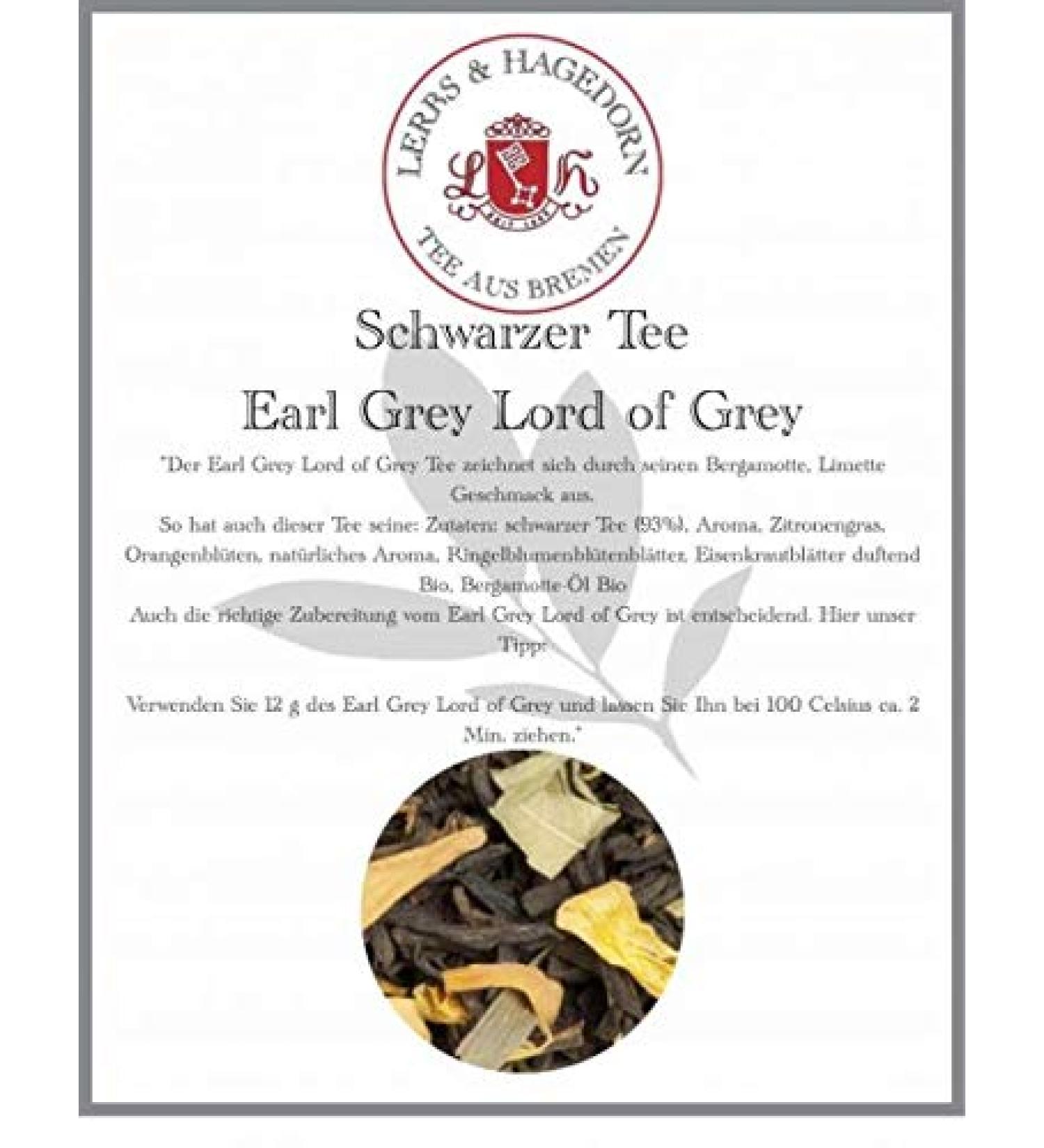  Lerbs & Hagedorn Earl Grey Lord of Grey Th noir 2 kg - Buy Online on GoSupps.com