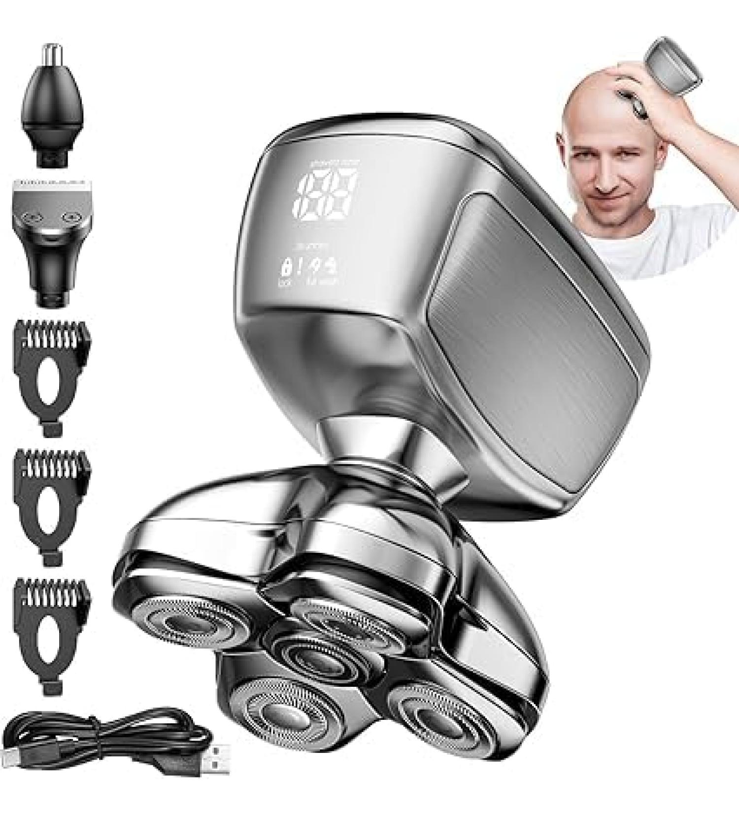 5D Head Shavers for Bald Men - Kensen Magnetic LED Display IPX6 Waterproof USB-C Charge Wet & Dry Use - Buy Online on GoSupps.com
