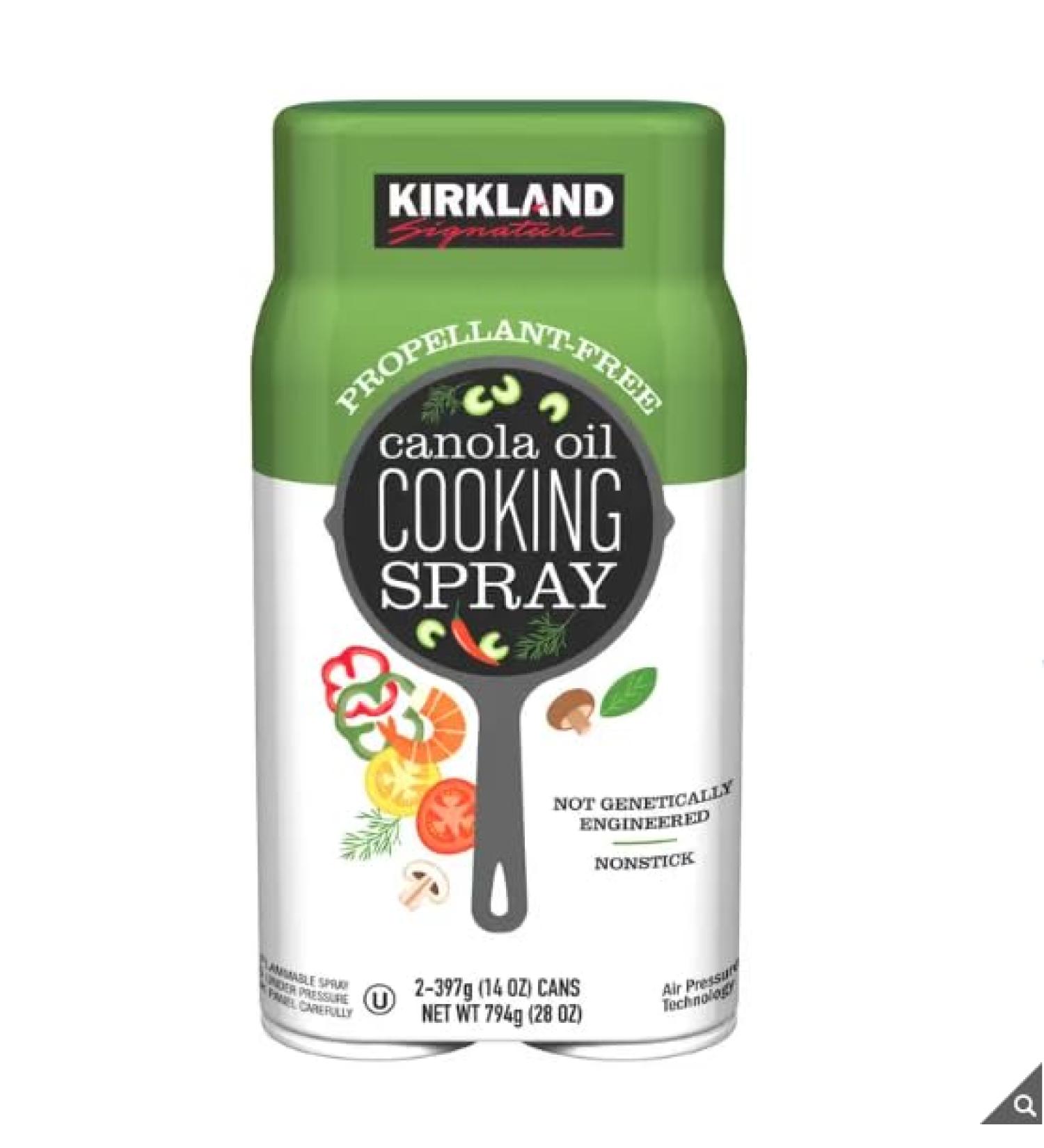 Kirkland Signature Canola Oil Cooking Spray 2 x 397g - Buy Online on GoSupps.com