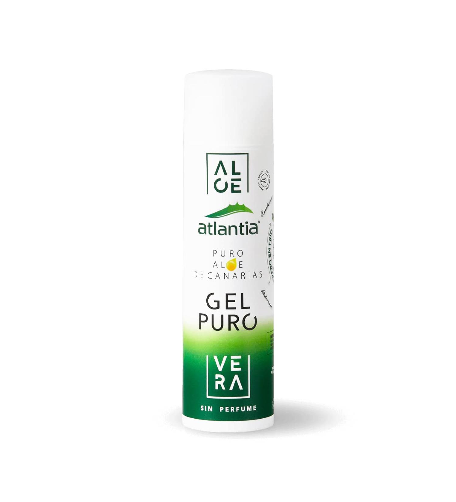 Atlantia Pure Aloe Vera Gel | 100% Bio Aloe Vera from Canary Islands | Healing Gel | 200ml - Natural Skincare Solution - Buy Online on GoSupps.com