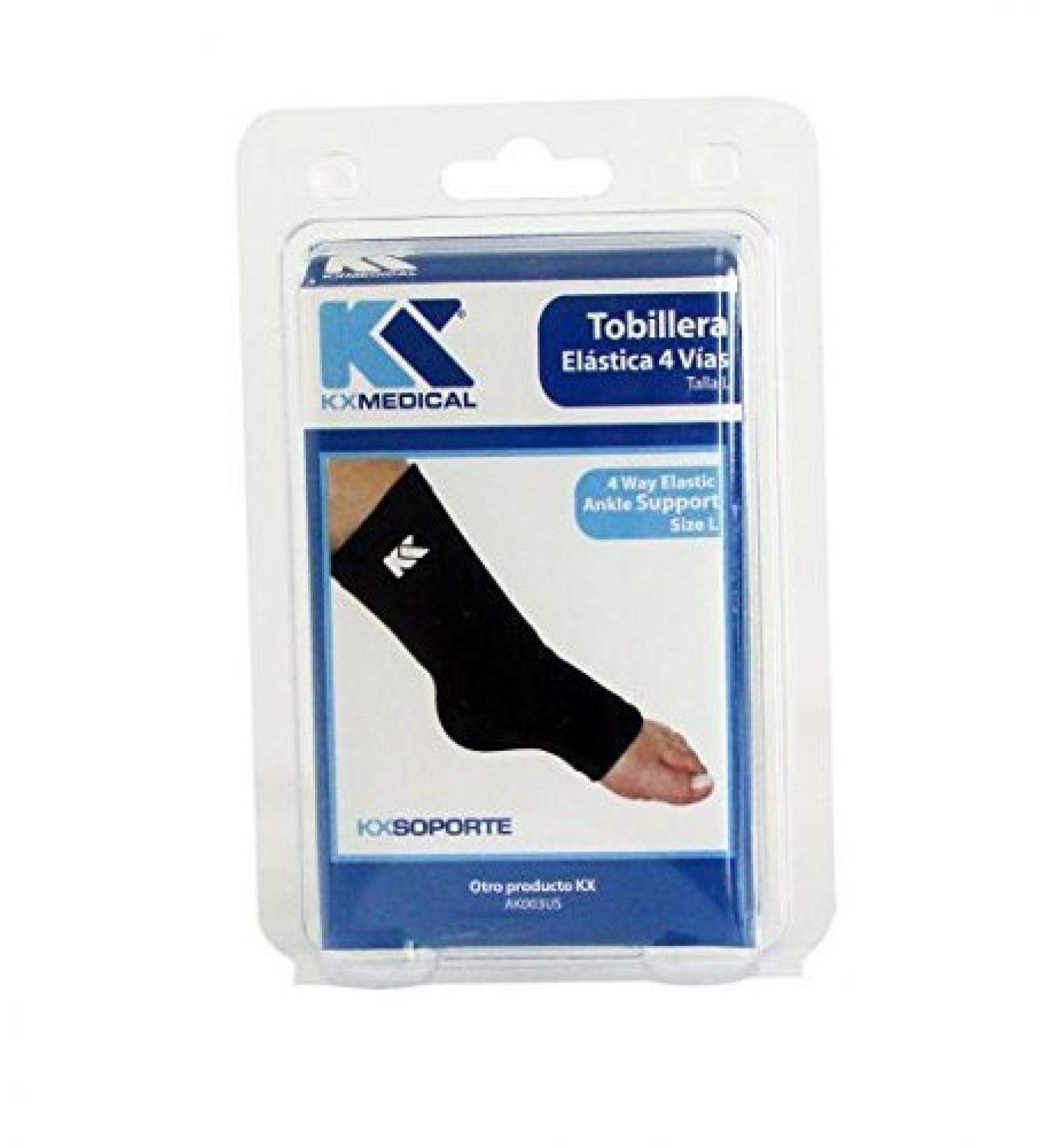 4-Way Elastic Compression Ankle Sleeve Brace Injured Pain (L)