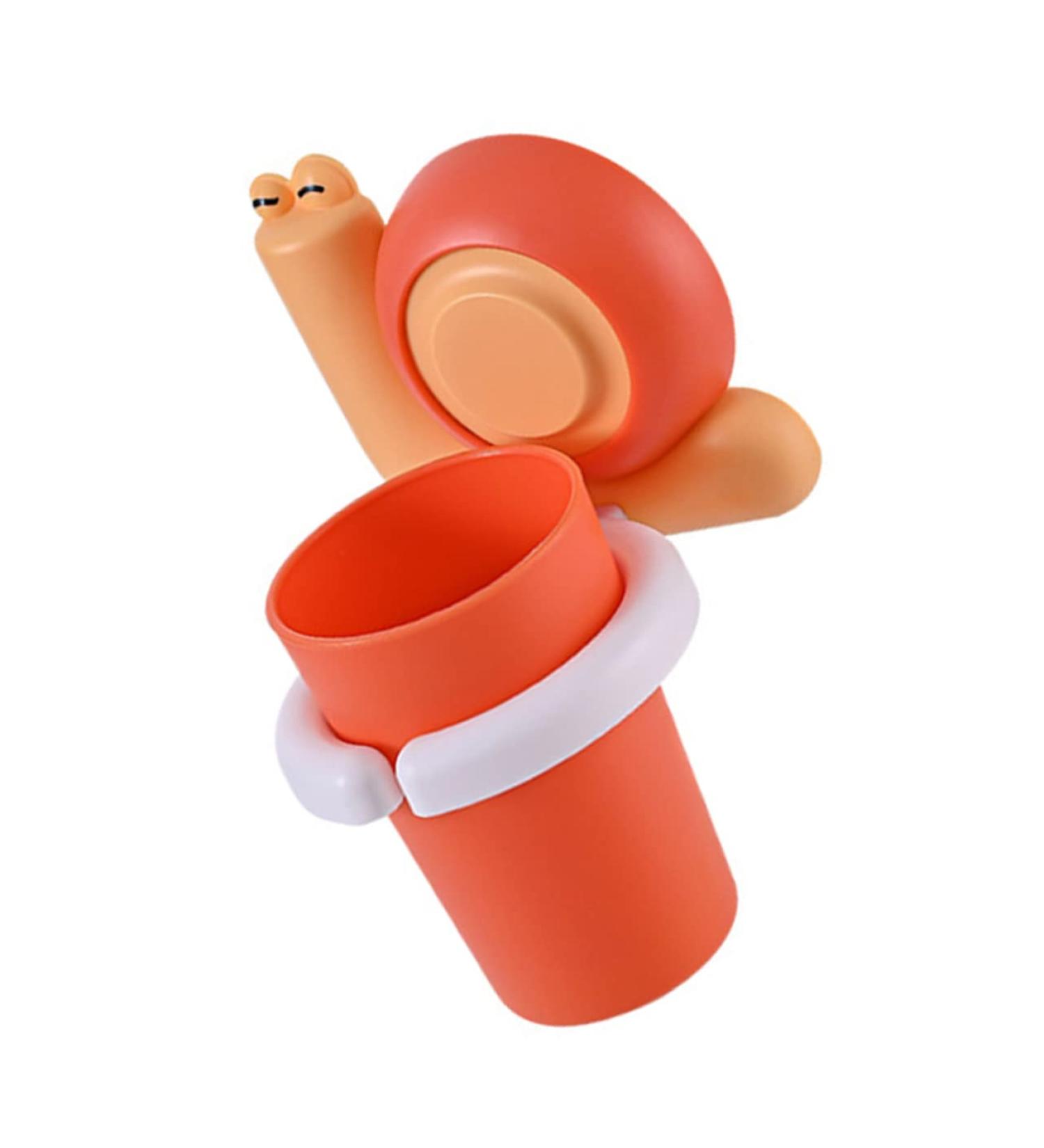Cartoon Toothbrush Holder Set for Kids - Wall-Mounted Snail Design & Brushing Kit | Fun Bathroom Supplies - Buy Online on GoSupps.com
