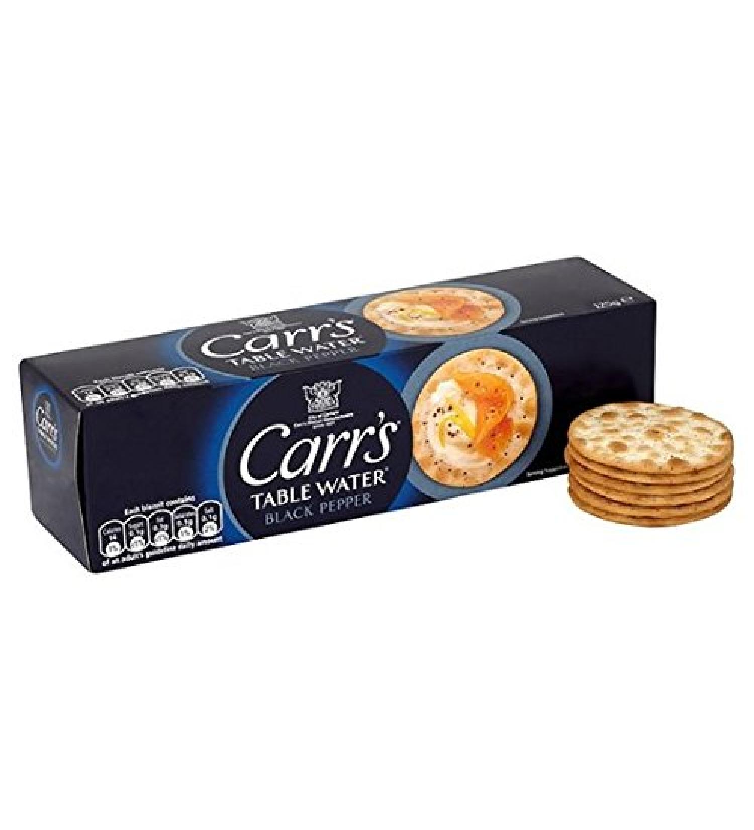 Carrs Table Water Biscuits Black Pepper 125g