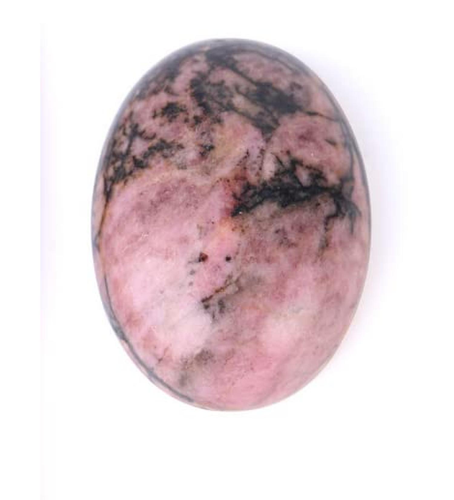 Rhodonite Stone of Well-Being - Flat 4x3 cm | Healing Crystals for International Shipping - Buy Online on GoSupps.com