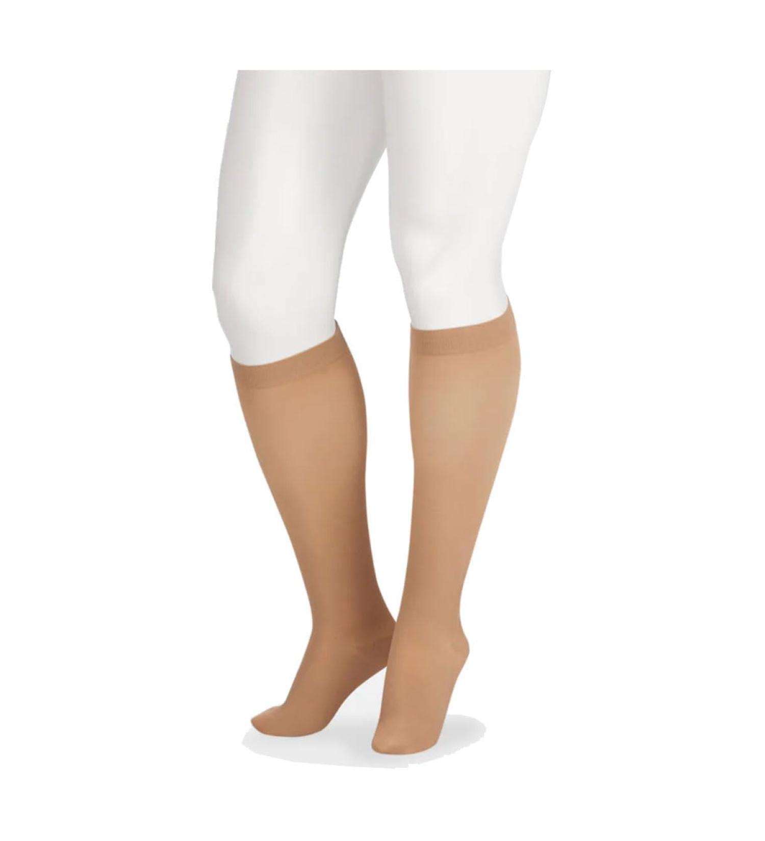 Juzo Soft 2000 15-20mmhg Knee-High Closed Toe Sock with Silicone Top Band