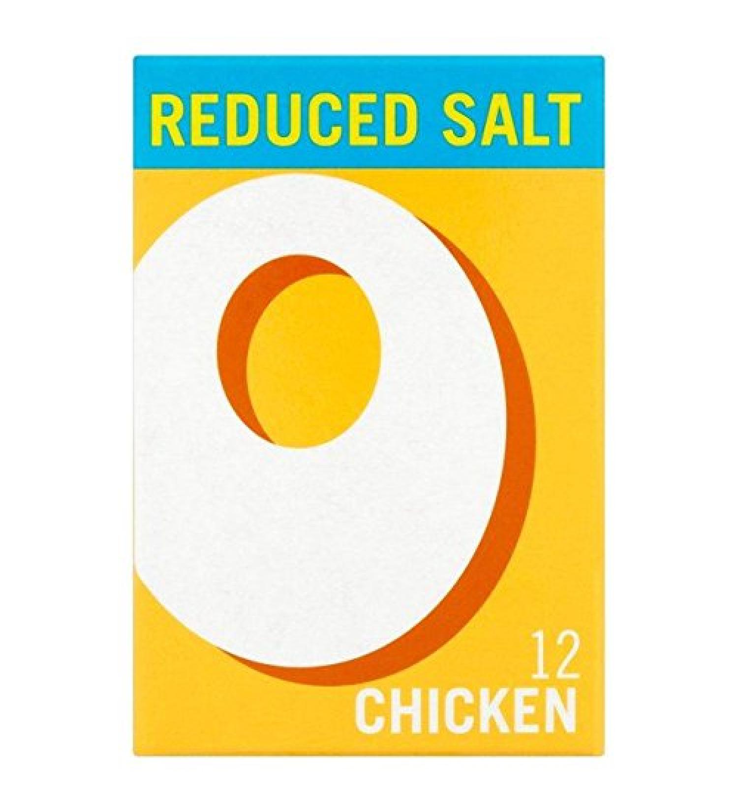 Oxo 12 Reduced Salt Chicken Stock Cubes - 71g