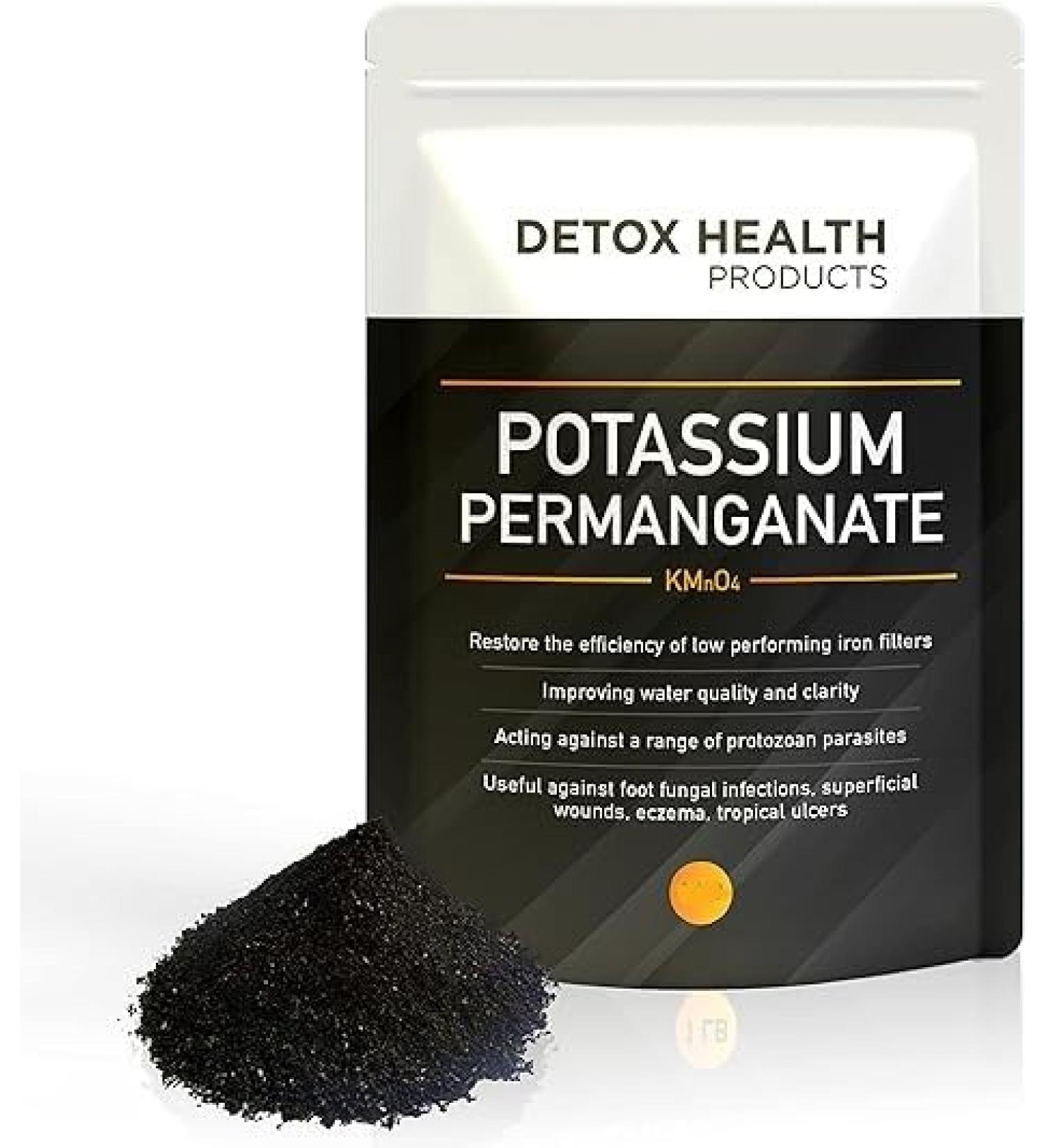 Potassium Permanganet - Free Flowing Powder - Detox Health Products - 2 OZ - Buy Online on GoSupps.com
